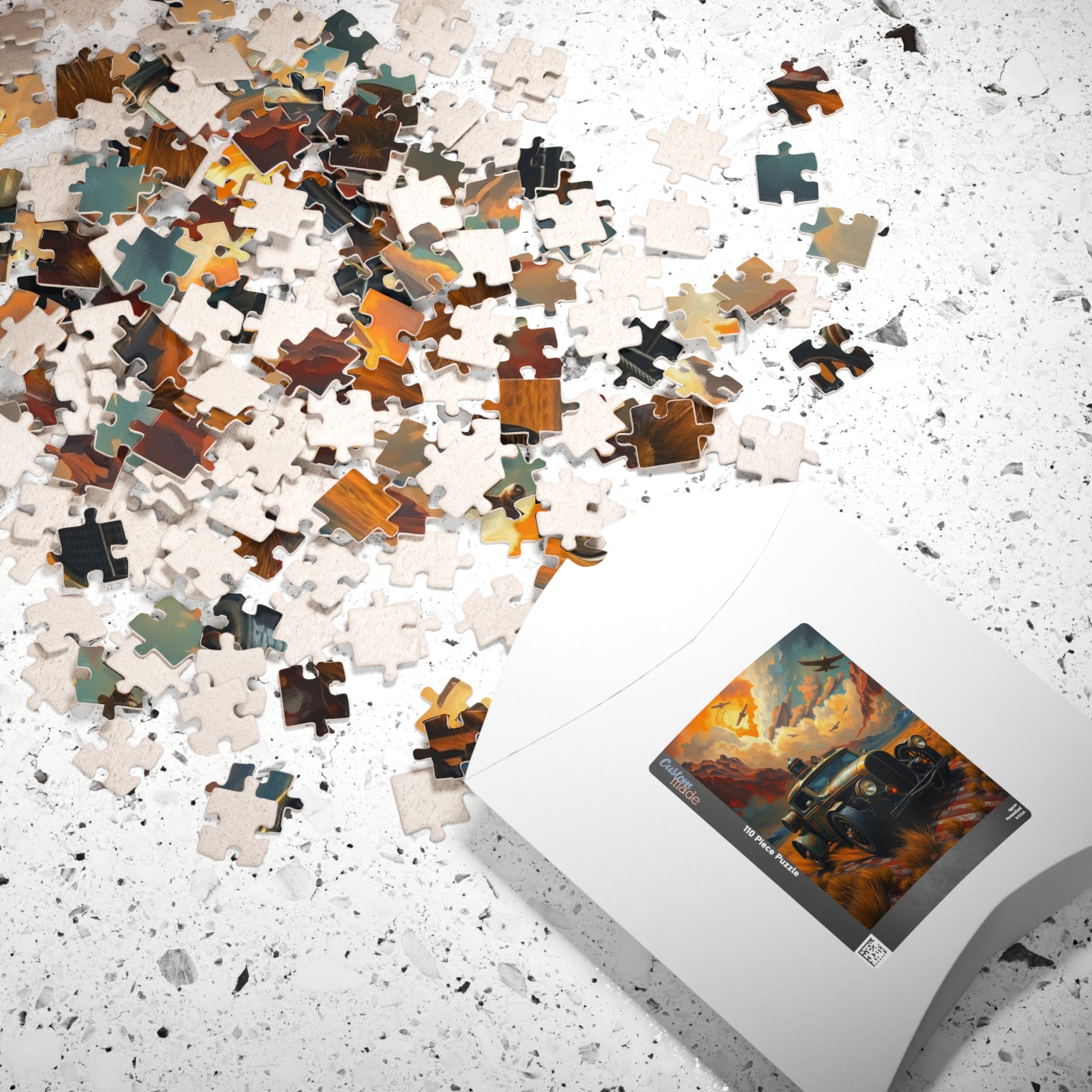 Vintage Car Puzzle, Nostalgic Jigsaw, Classic Auto Art Puzzle The Puzzle Chest