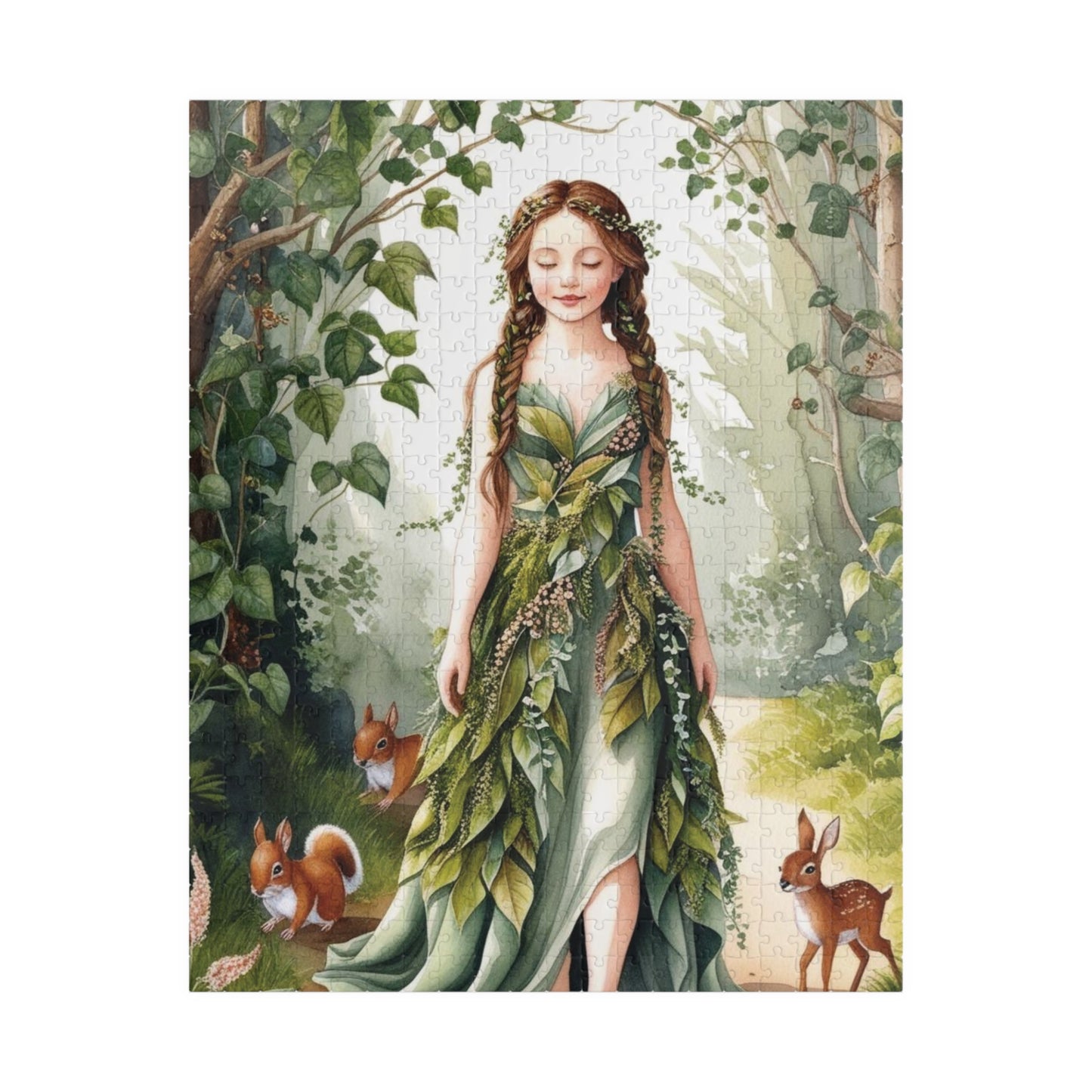 Whimsical Forest Nymph Puzzle, Mythical Creature Jigsaw Game, Best Unique Gift for Puzzle Lover Hobbyist, Fun Family Activity, Mindfulness 520 pcs (Vertical) Puzzle The Puzzle Chest