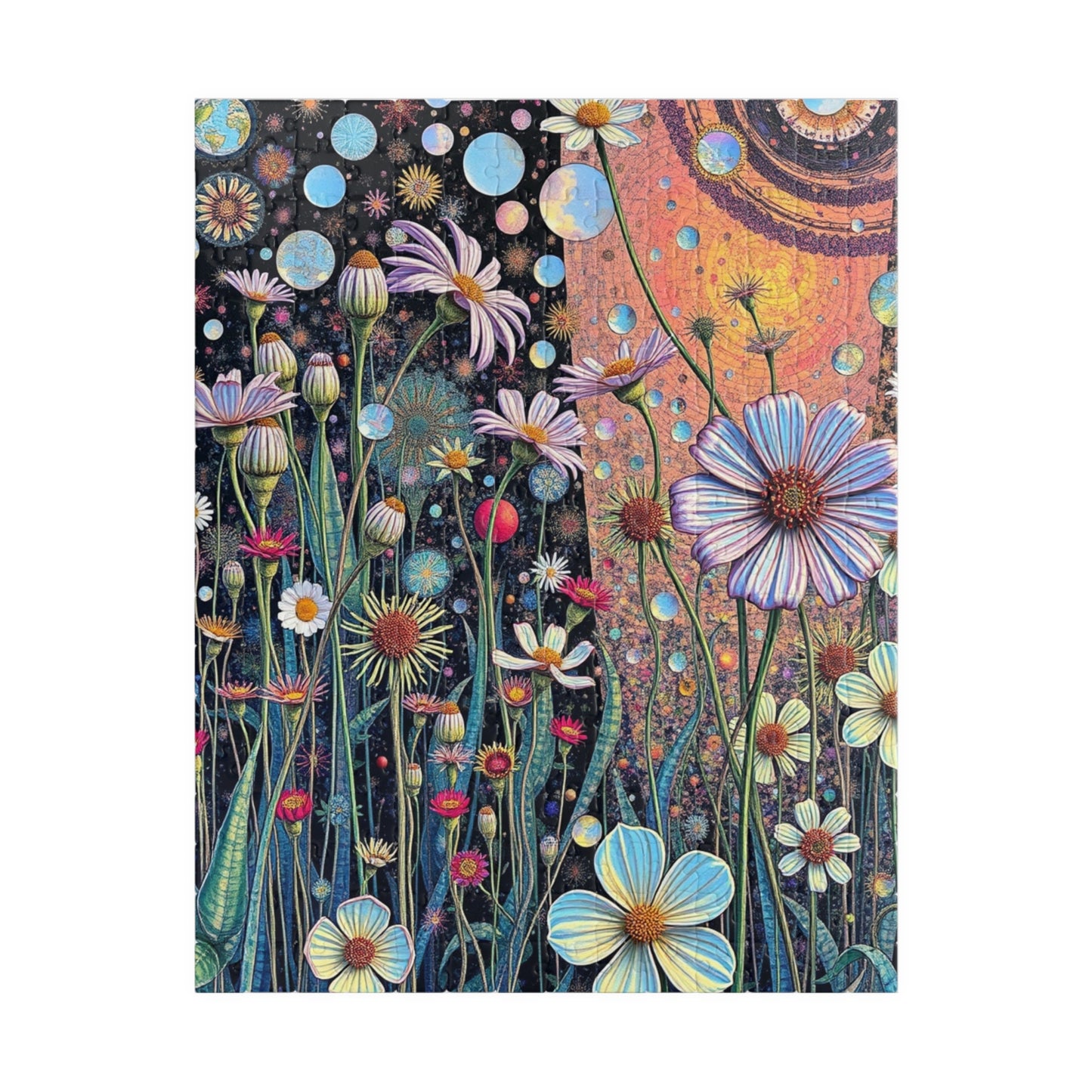 Colorful Floral Puzzle, Flower Jigsaw Puzzle for Adults, Fun Family Activity, Gift for Nature Lovers, Mindful Relaxation, Home Entertainment 252 pcs (Vertical) Puzzle The Puzzle Chest