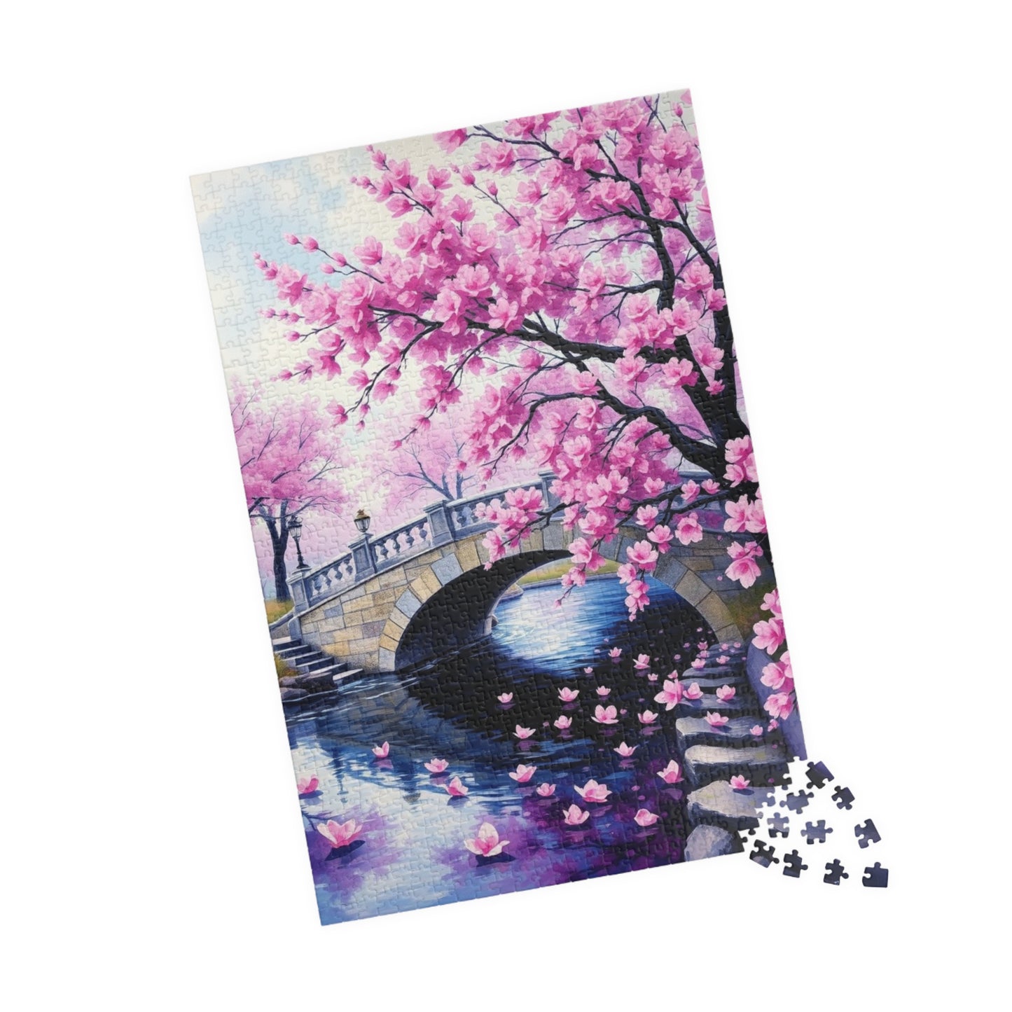 Cherry Blossom Puzzle, 110/252/520/1014-Piece Enchanted Landscape, Gift for Puzzle Lovers Puzzle The Puzzle Chest