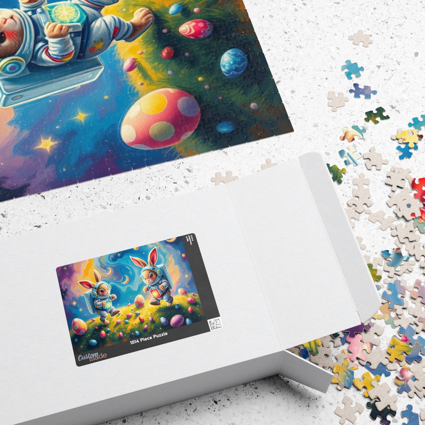 Space Bunny Jigsaw Puzzle - Whimsical Fun Family Activity or Solo Fun, Perfect Gift for Easter Puzzle The Puzzle Chest