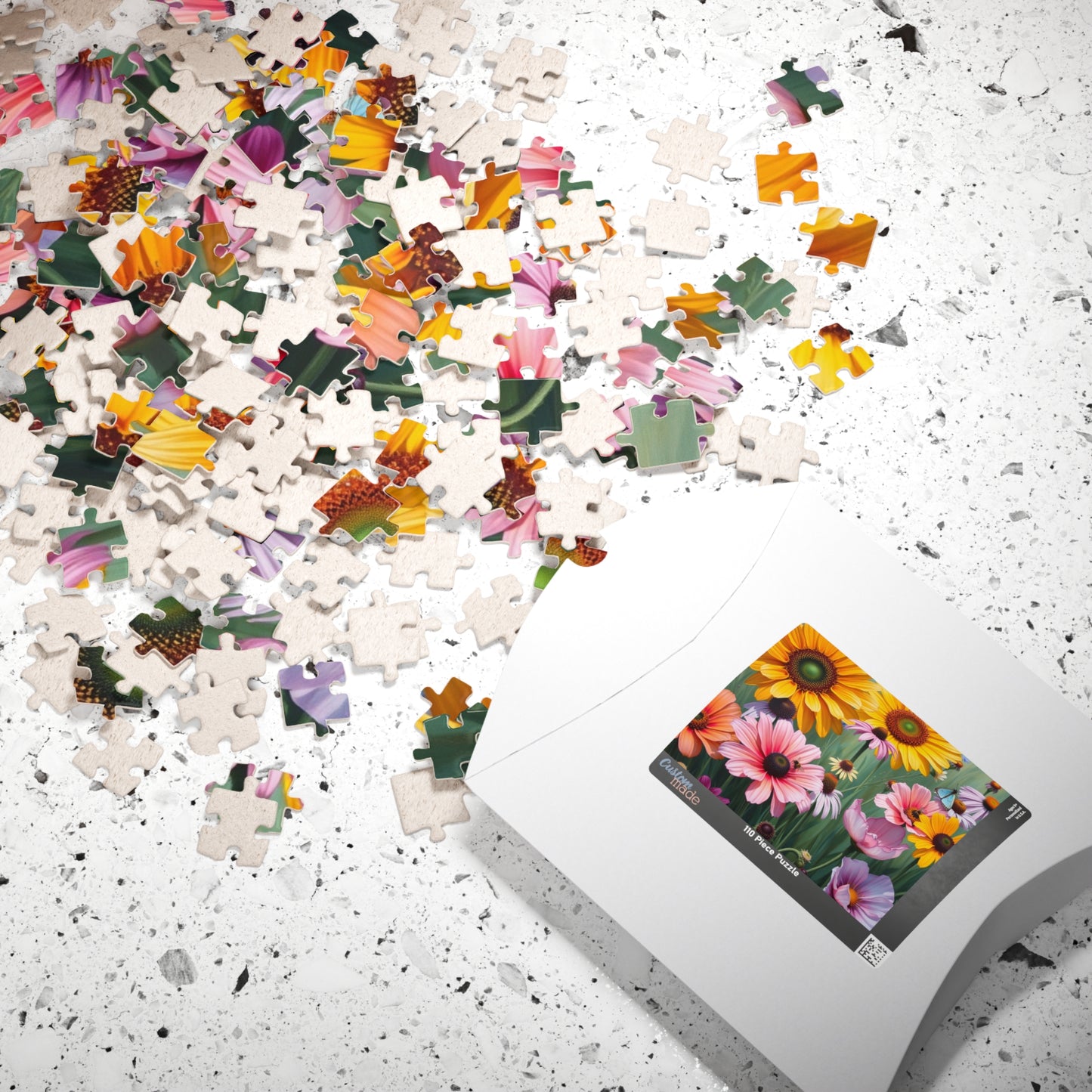 Floral Delight Jigsaw Puzzle - 110-1014 Piece | Perfect Gift for Nature Lover, Home Entertainment, Mindfulness Activity, Indoor Game Puzzle The Puzzle Chest