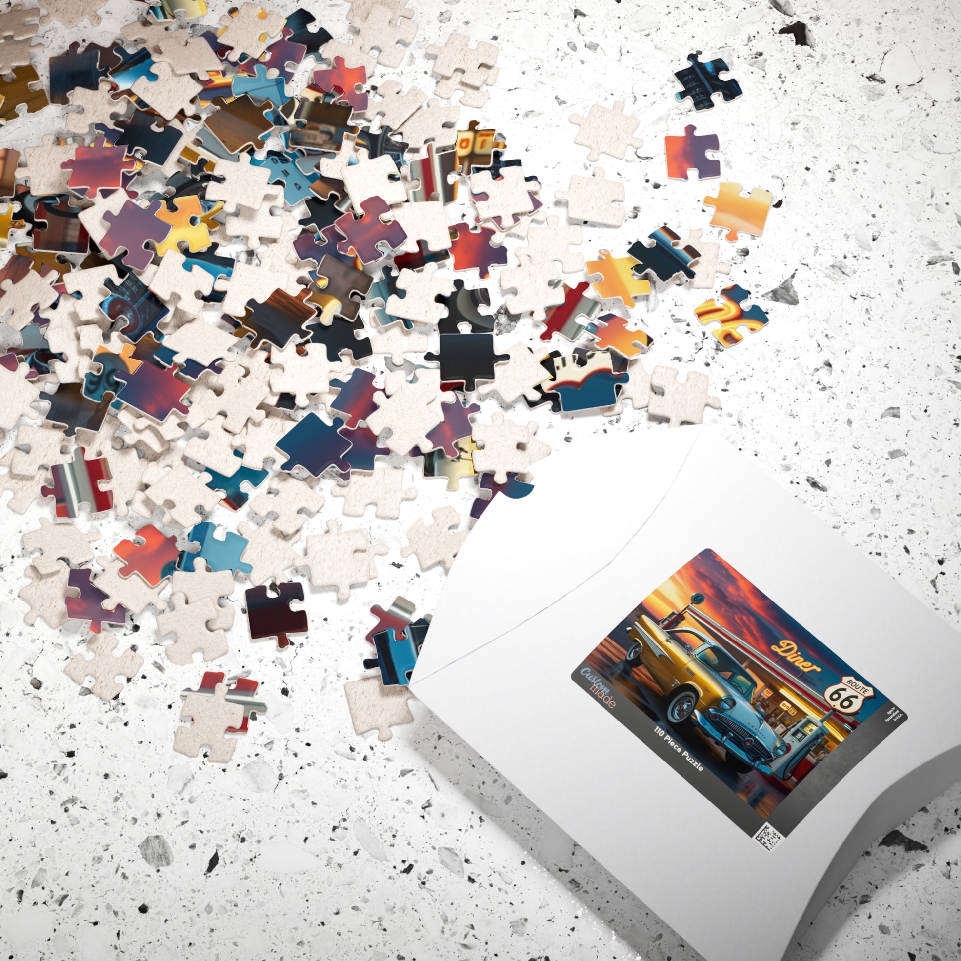 Vintage Car Puzzle - Classic 1959 Adventurer, Nostalgic Auto Scene Puzzle The Puzzle Chest