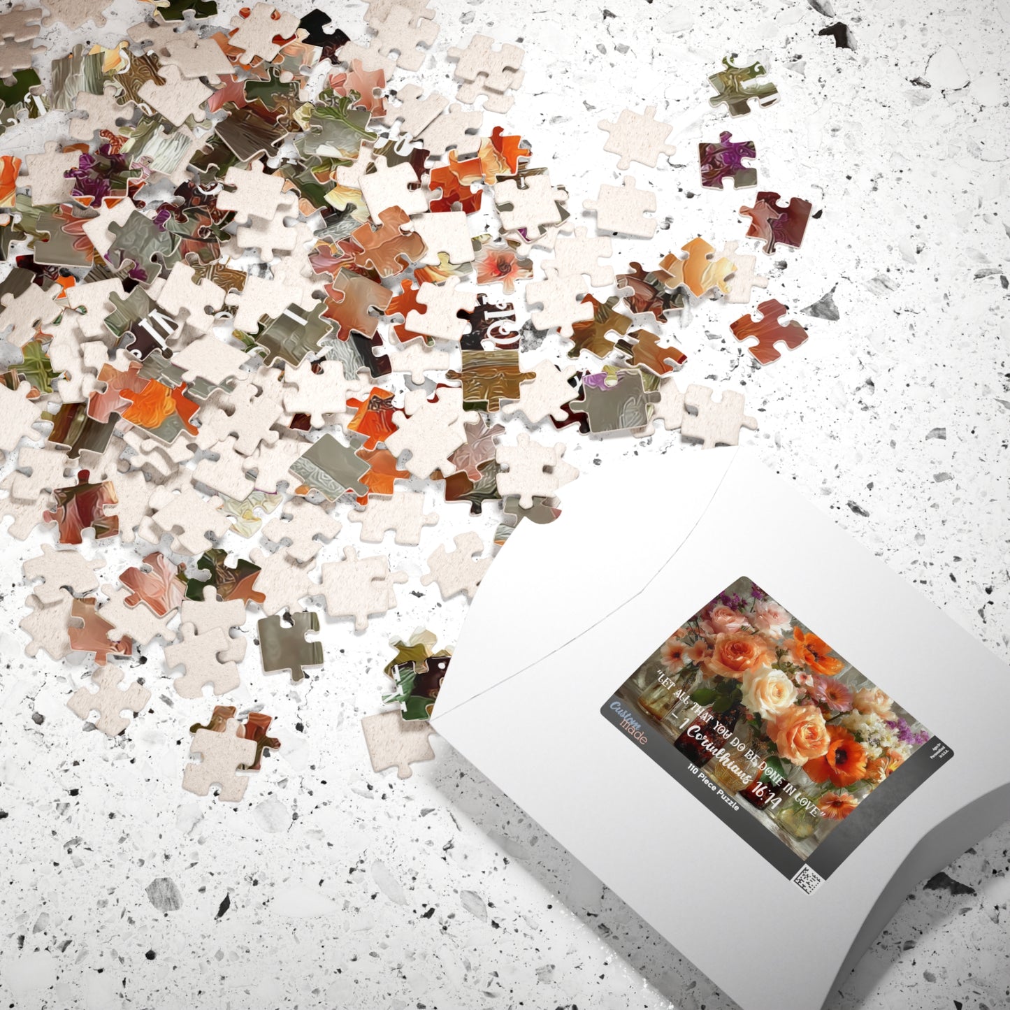 Vessels of Love – Grace in Bloom Jigsaw Puzzle, Floral Inspirational Puzzle Ideal Gift for Mindfulness & Family Fun, Christian Puzzle Lovers Puzzle The Puzzle Chest