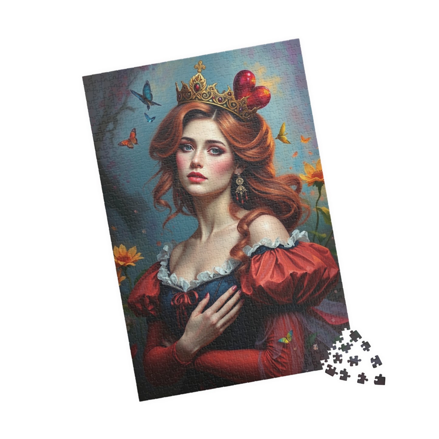 Jigsaw Puzzle - Woman in Queen of Hearts Costume, 110 252 520 1014 Pieces, Fun Family Activity, Relaxing Hobby, Gift Idea, Party Game, Home Puzzle The Puzzle Chest