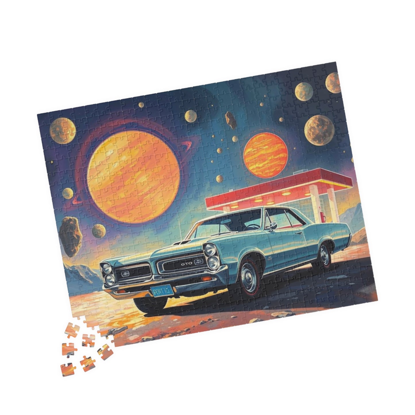 Vintage Car Space Puzzle - Ideal for Car Lovers & Puzzle Enthusiasts, Great Gift for Christmas, Birthdays, Family Fun Night, 110-1014 pieces Puzzle The Puzzle Chest