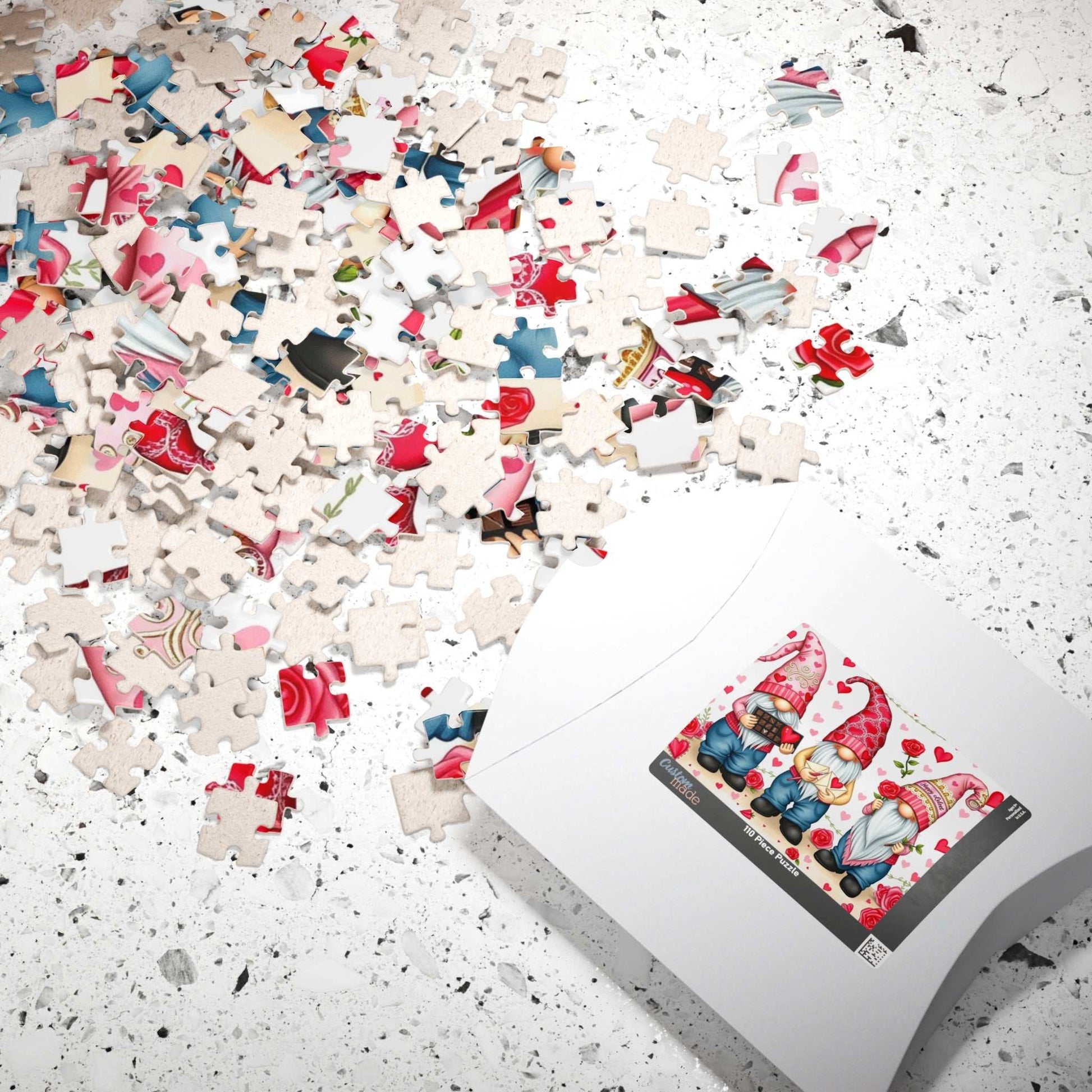 Valentine's Day Gnome Puzzle - Love Themed Jigsaw Game Puzzle The Puzzle Chest