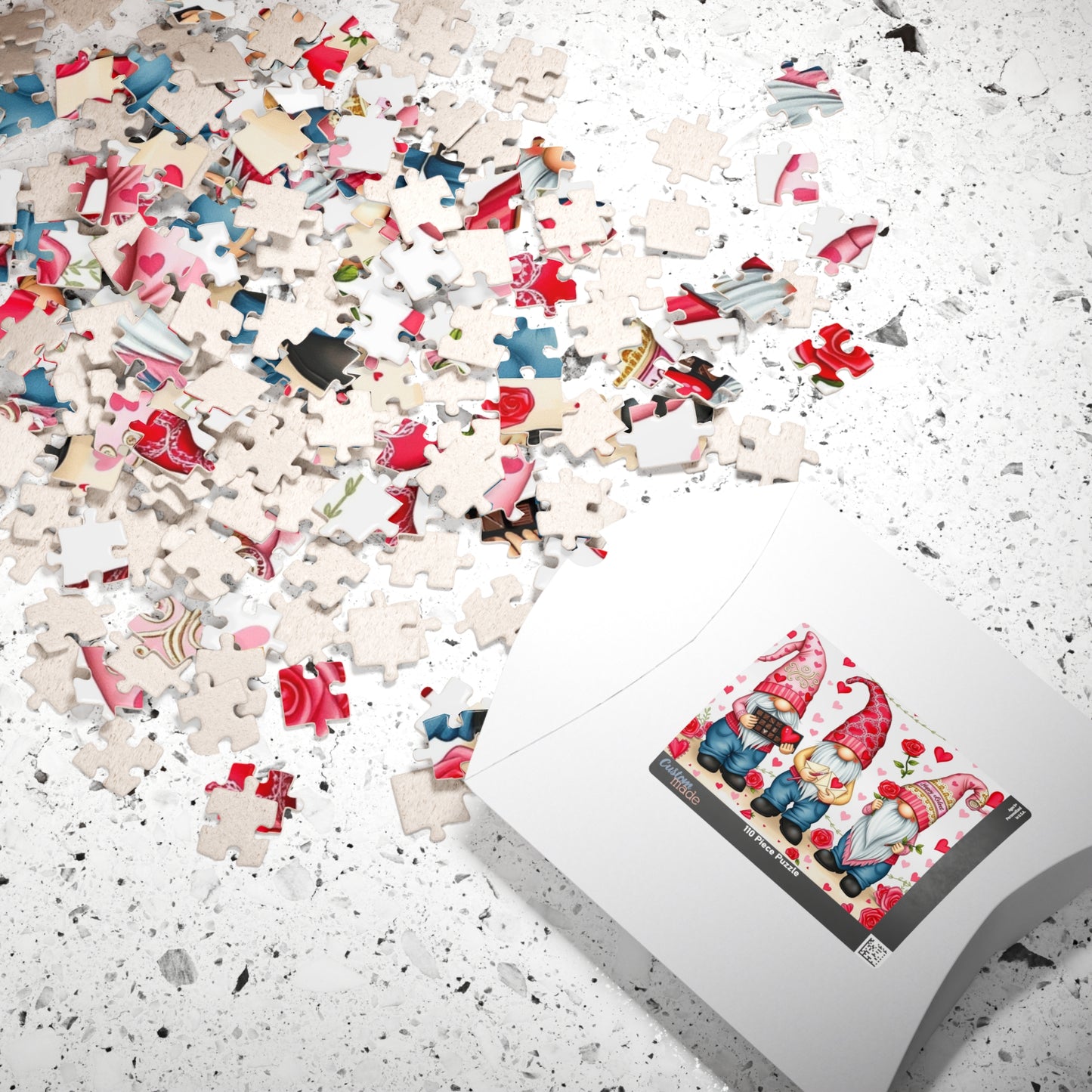 Valentine's Day Gnome Puzzle - Love Themed Jigsaw Game Puzzle The Puzzle Chest