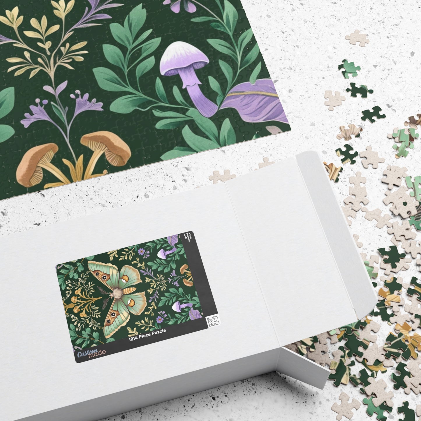 Vintage Butterfly Jigsaw Puzzle, 110-1014 Piece Blossoms and Vines Floral Artwork Jigsaw, Fun Family Activity, Unique Hobby Gift, Relaxing