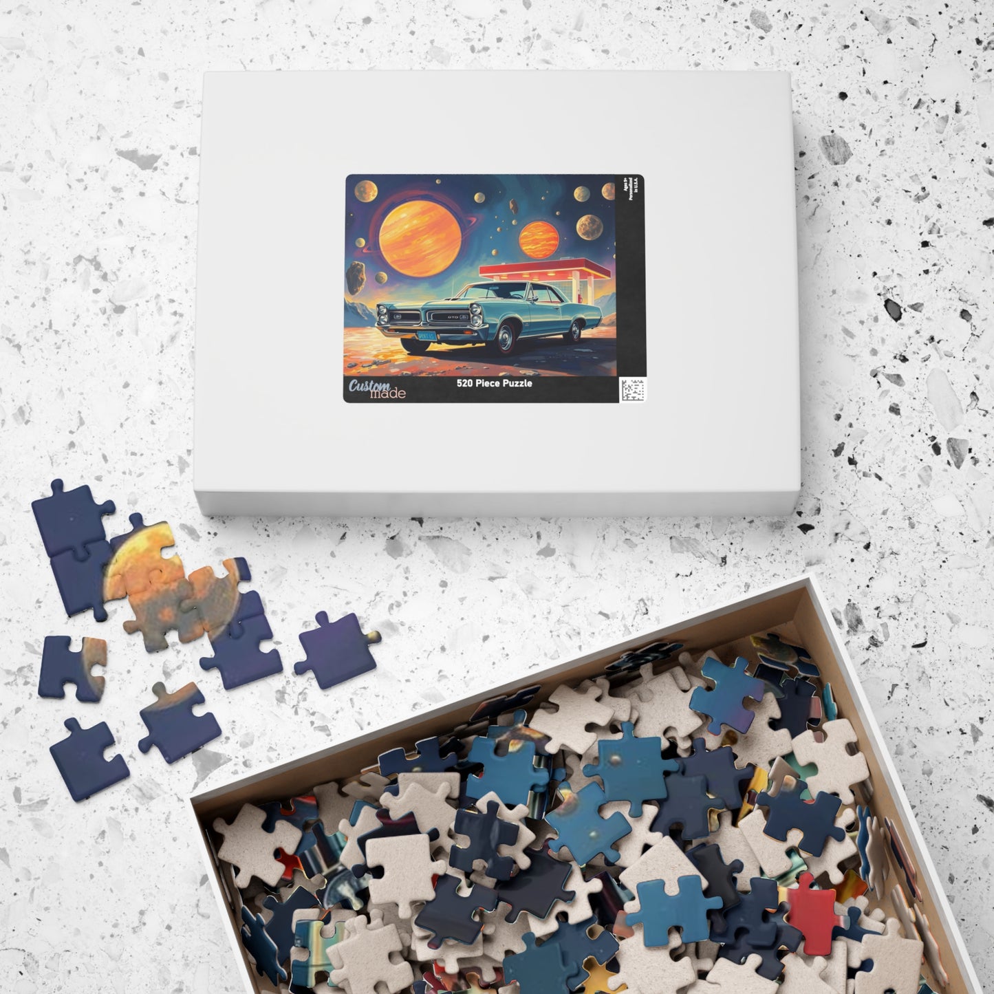 Vintage Car Space Puzzle - Ideal for Car Lovers & Puzzle Enthusiasts, Great Gift for Christmas, Birthdays, Family Fun Night, 110-1014 pieces Puzzle The Puzzle Chest