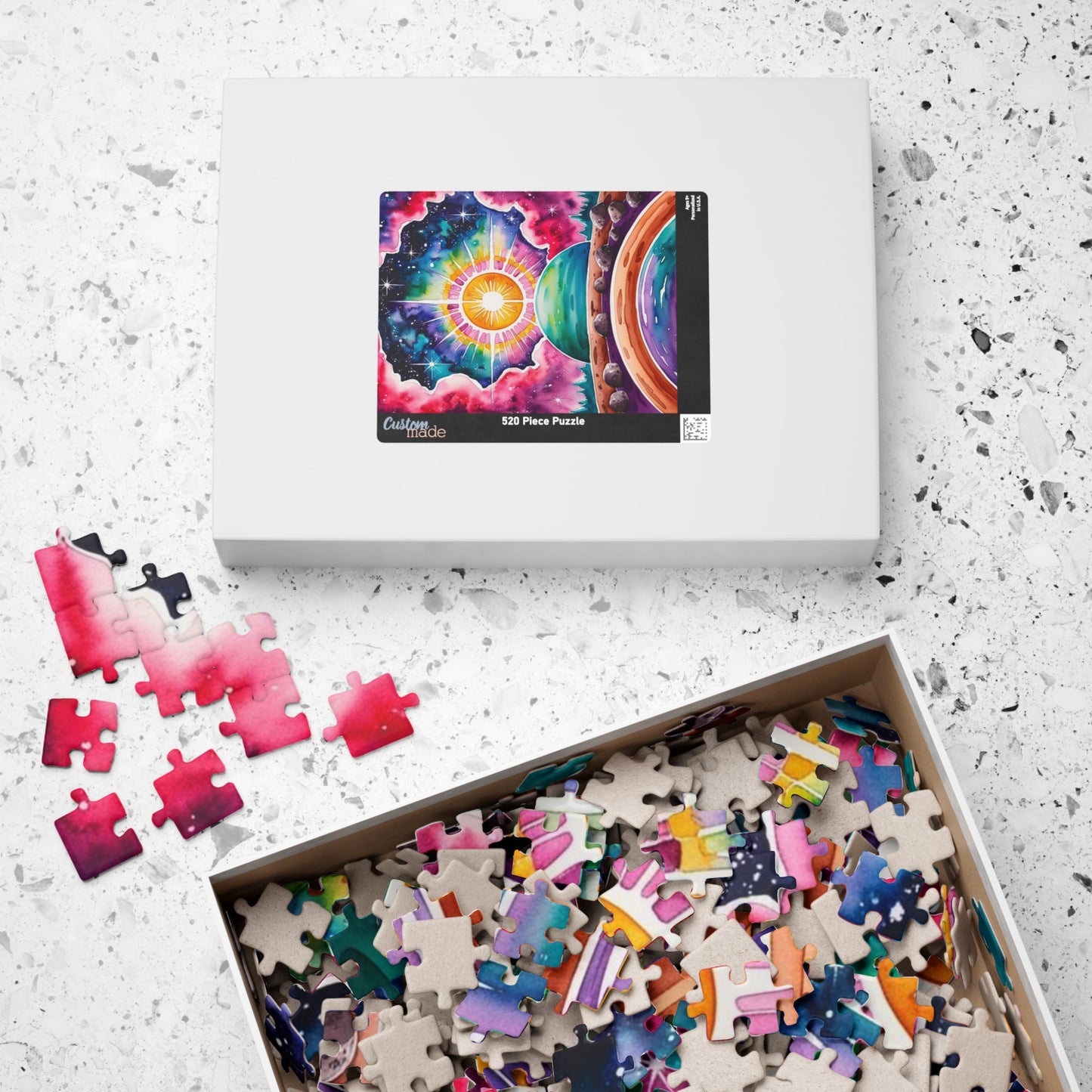 Galactic Sunrise Jigsaw Puzzle, Space Themed Puzzle with Stars Nebulae and Asteroids, Family Game Night Activity, Puzzle Enthusiast Hobbyist Puzzle The Puzzle Chest