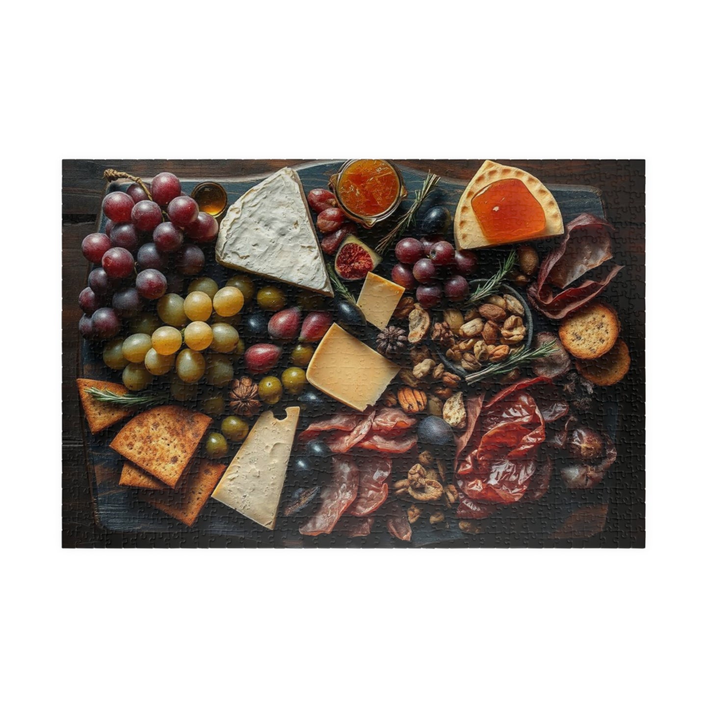 Artisanal Food Jigsaw Puzzle for Adults - 110, 252, 520, 1014-piece, Gourmet Cheeseboard Kitchen Decor, Puzzle Gift for Foodies 1014 pcs (Horizontal) Puzzle The Puzzle Chest