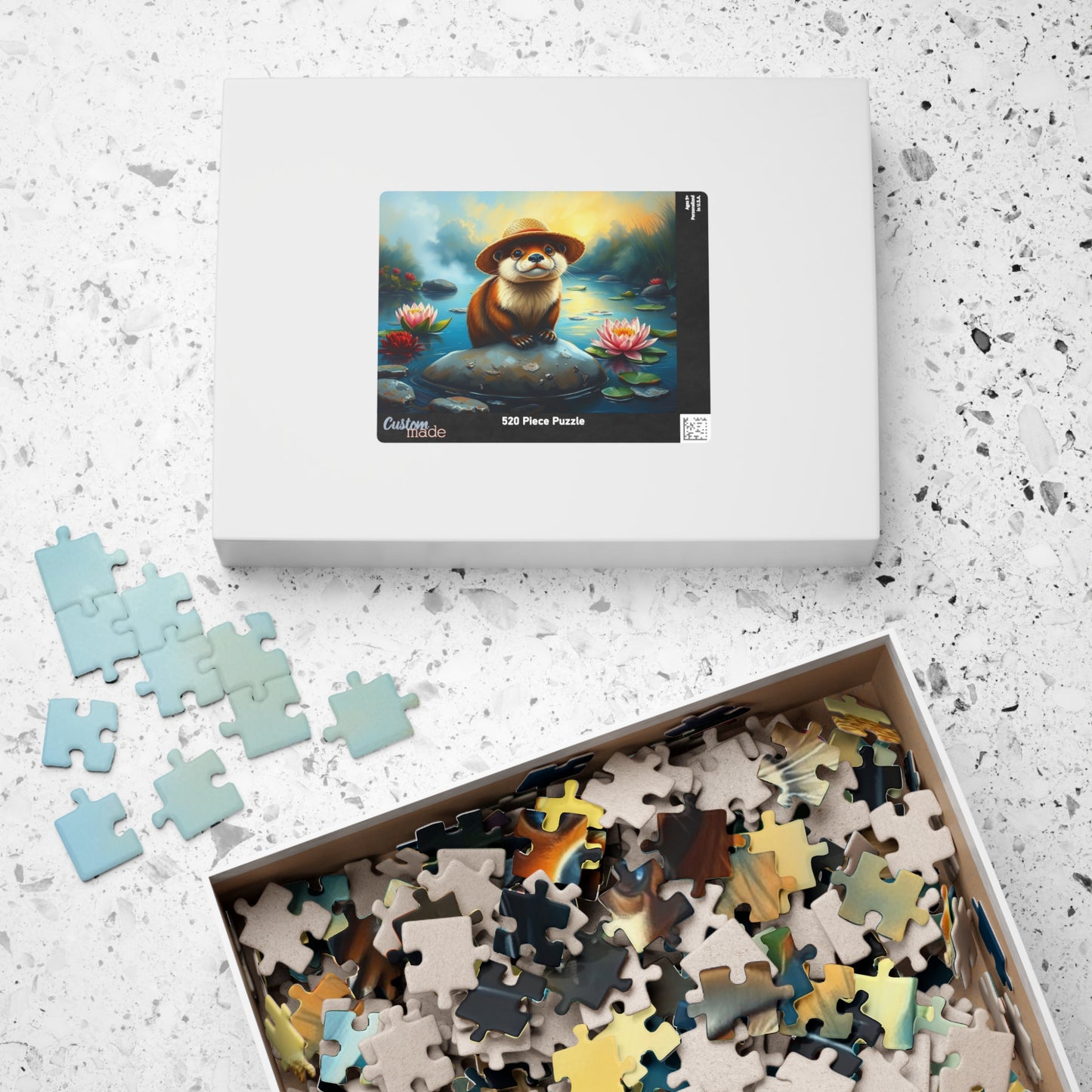 Adorable Otter Jigsaw Puzzle - Perfect for Family Fun, Gift for Nature Lover and Puzzle Enthusiasts, Brain Teaser Puzzle The Puzzle Chest