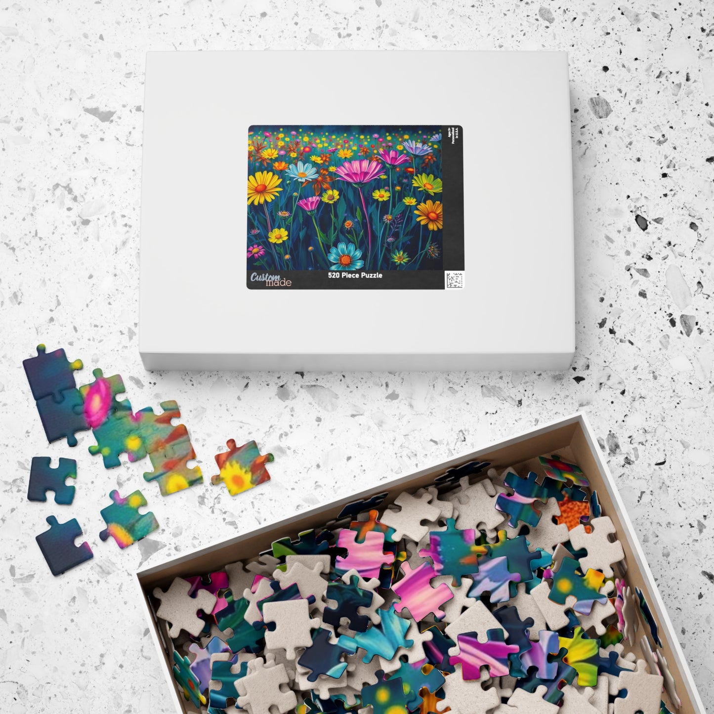 Vibrant Floral Jigsaw Puzzle | 110-1014 Piece Flower Game | Perfect for Nature Lover, Family or Solo Activity, Best Gift Idea, Puzzle Night Puzzle The Puzzle Chest