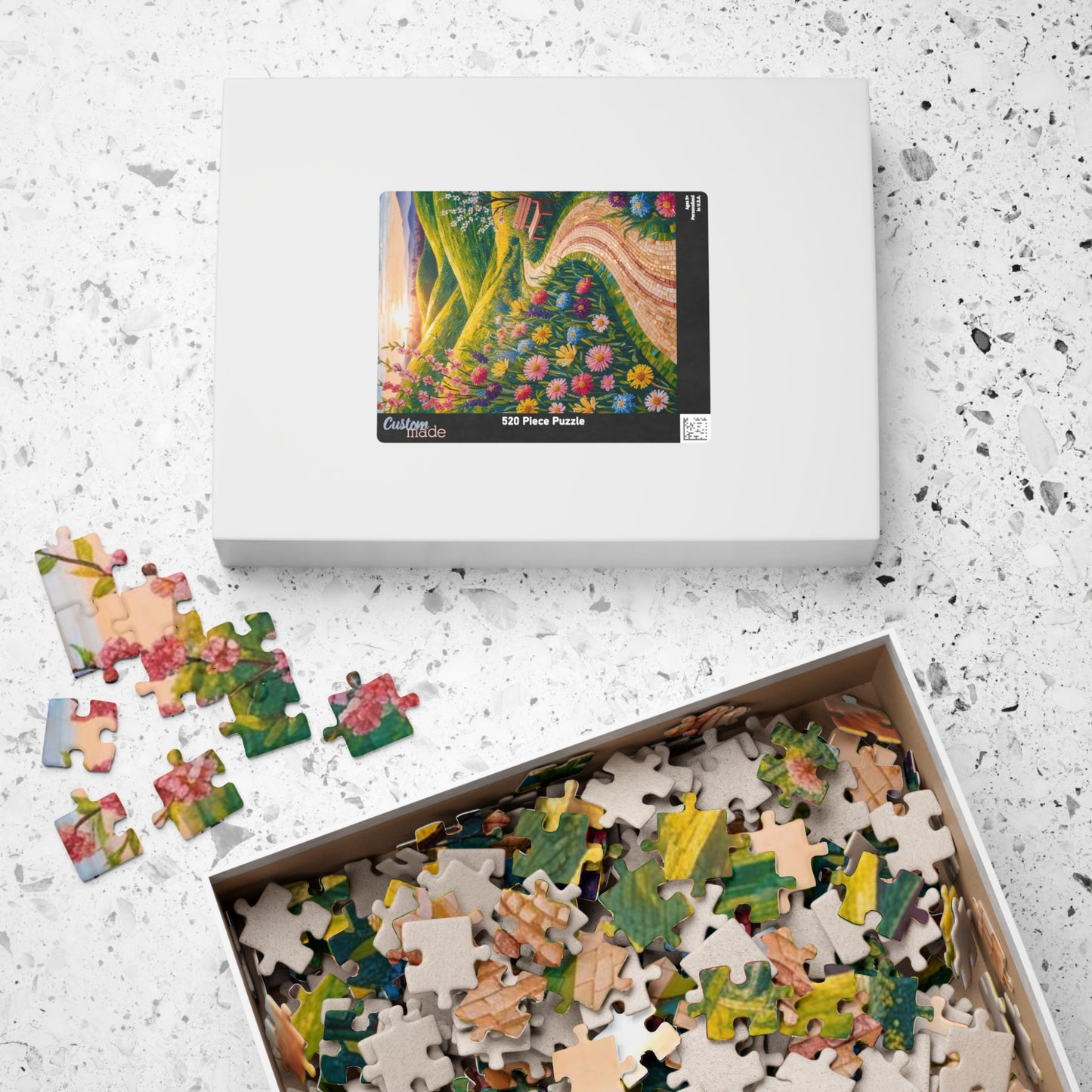 Scenic Garden Mosaic Puzzle, Nature Inspired Landscape Jigsaw Game, Perfect Gift for Family Fun Puzzle The Puzzle Chest