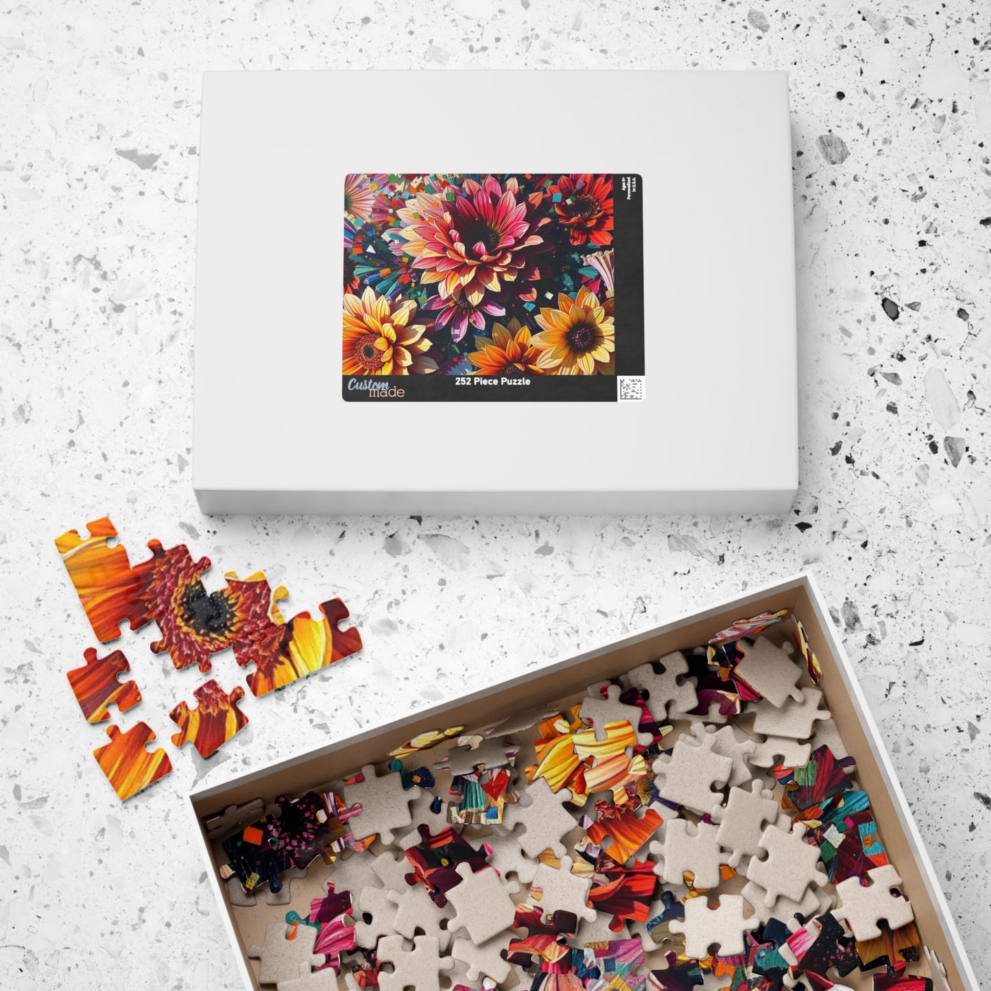 Vibrant Floral Jigsaw Puzzle - Gift for Flower Lovers, Family Game Nights, Home Entertainment Puzzle The Puzzle Chest