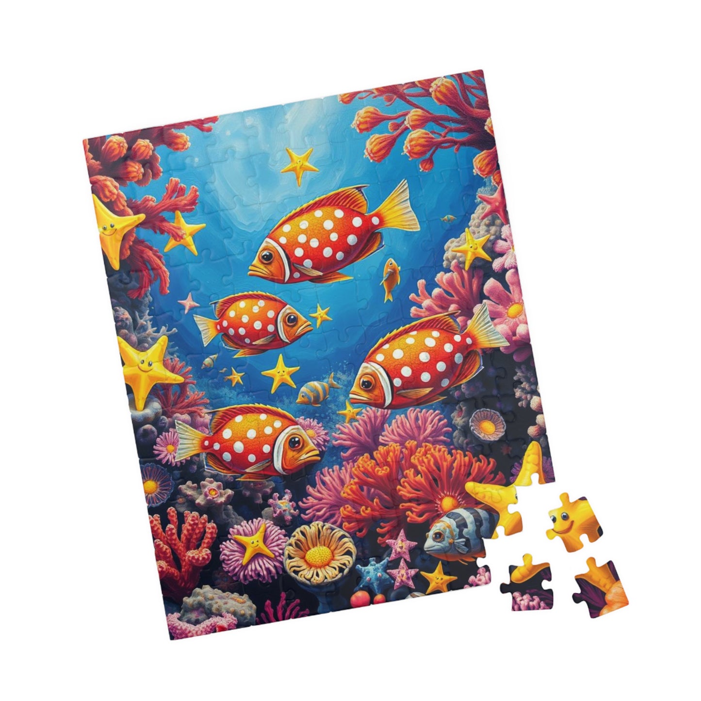 Ocean Puzzle with Tropical Fish, Colorful Underwater Jigsaw Puzzle for Adult, Fun Family Activity, Creative Birthday Holiday Gift for Friend Puzzle The Puzzle Chest