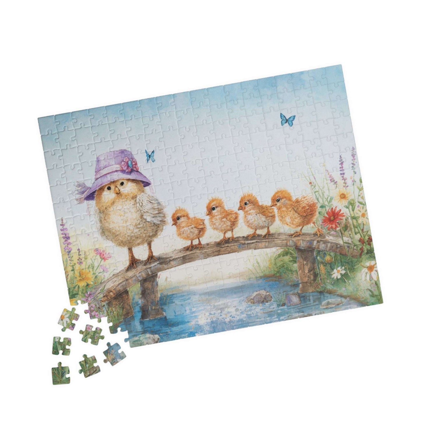 Great Chicken Parade Jigsaw Puzzle - Chick Family Marching, Ideal Game for Family Activity, Holiday Birthday Gift for Friend, Brain Teaser Puzzle The Puzzle Chest