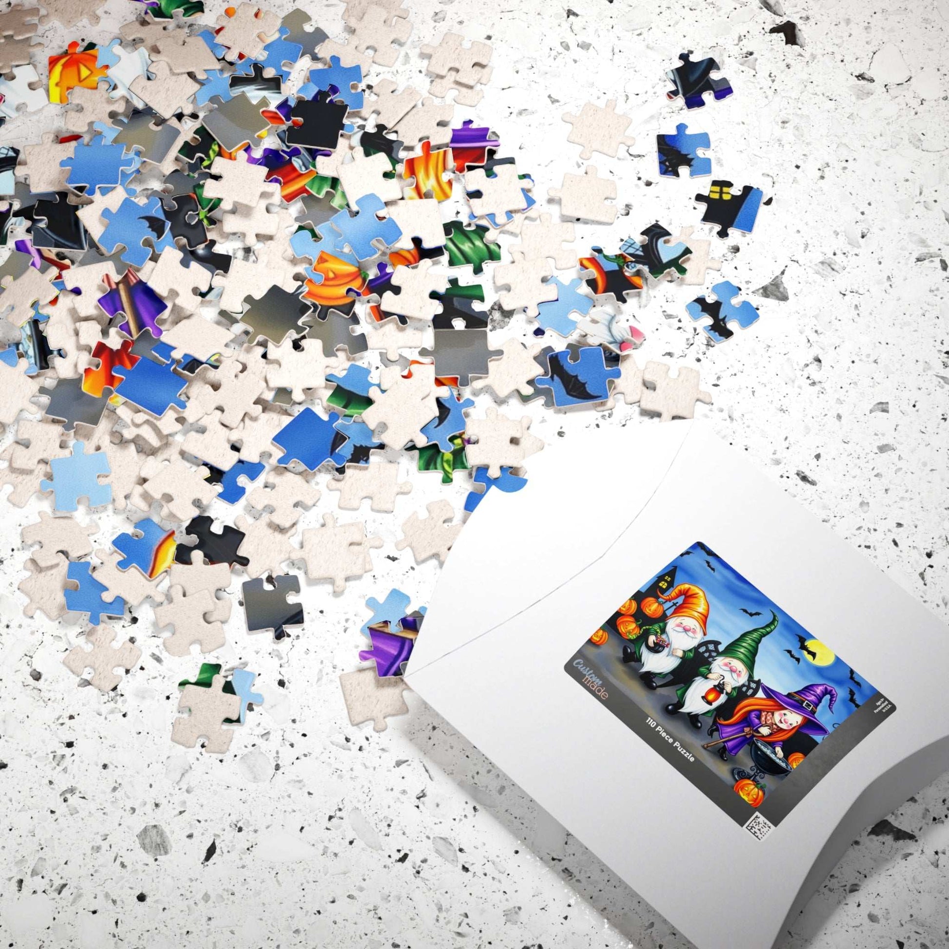 Trick-or-Treat Gnome Puzzle - Halloween-Themed Jigsaw Game Puzzle The Puzzle Chest
