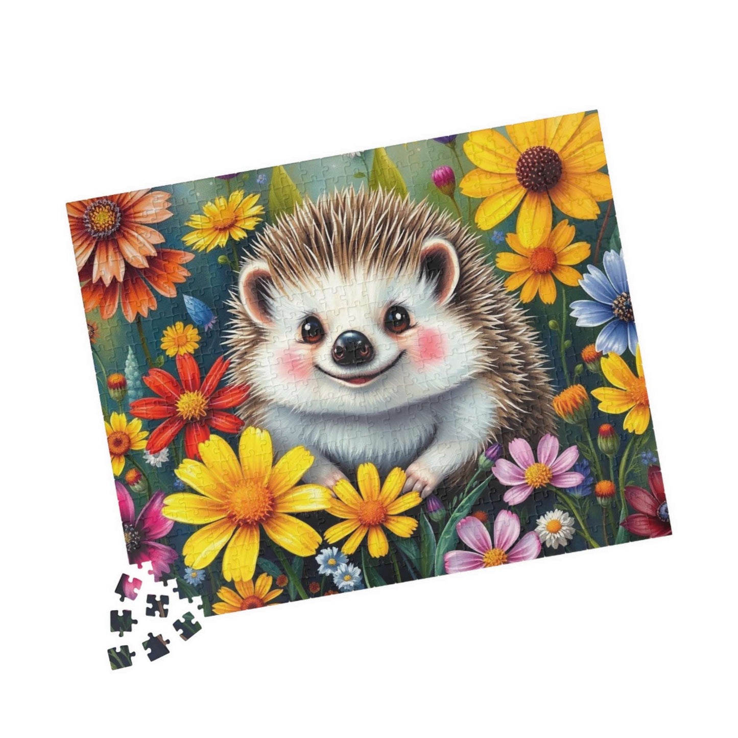 Cute Hedgehog Jigsaw Puzzle - 110 to 1014 Pieces, Family Fun Game Night, Animal Lover Holiday or Birthday Gift for Friend Puzzle The Puzzle Chest