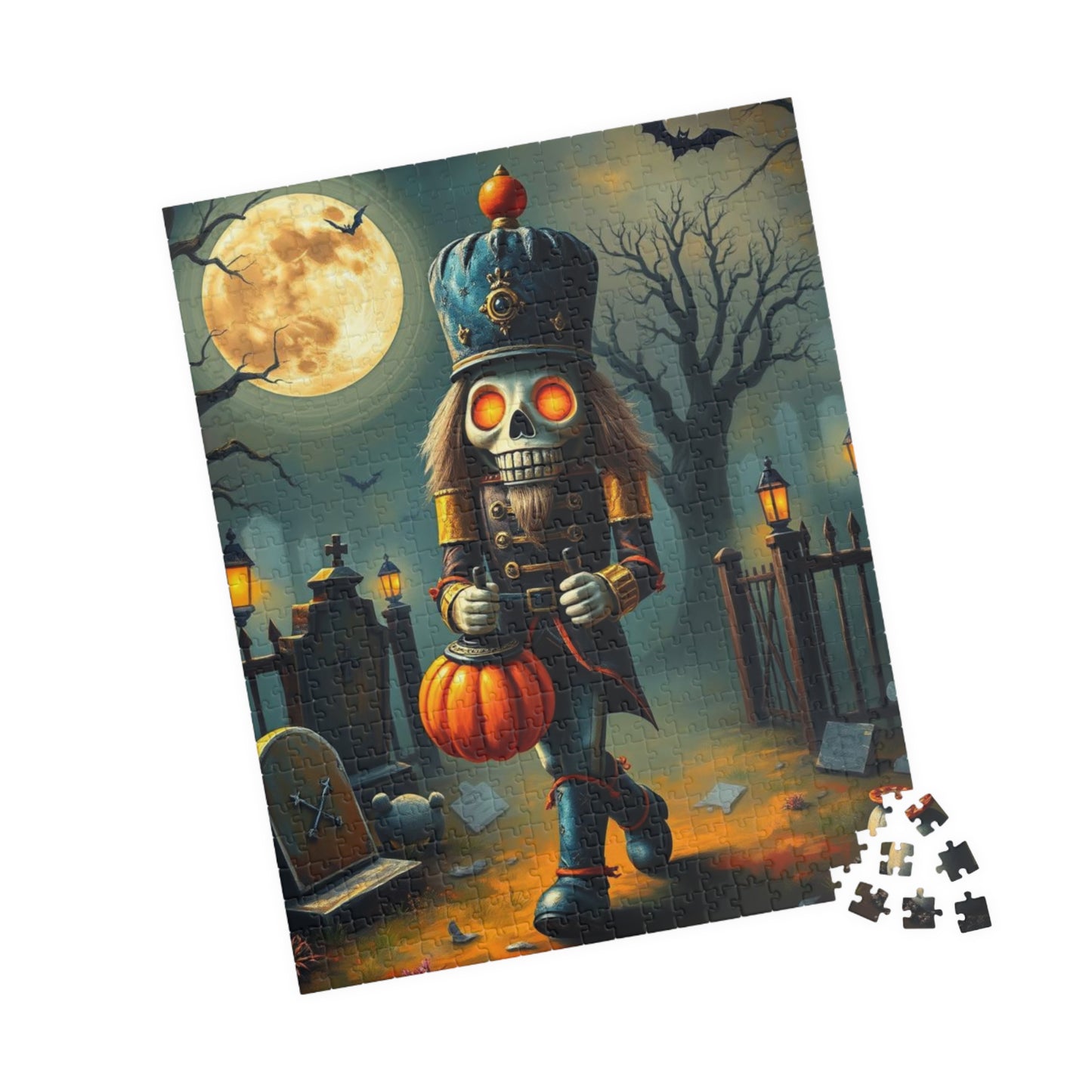 Nutcracker Midnight March - Spooky Halloween Puzzle, 110, 252, 520, 1014-piece Jigsaw Fun Family Activity, Holiday Birthday Gift for Friend