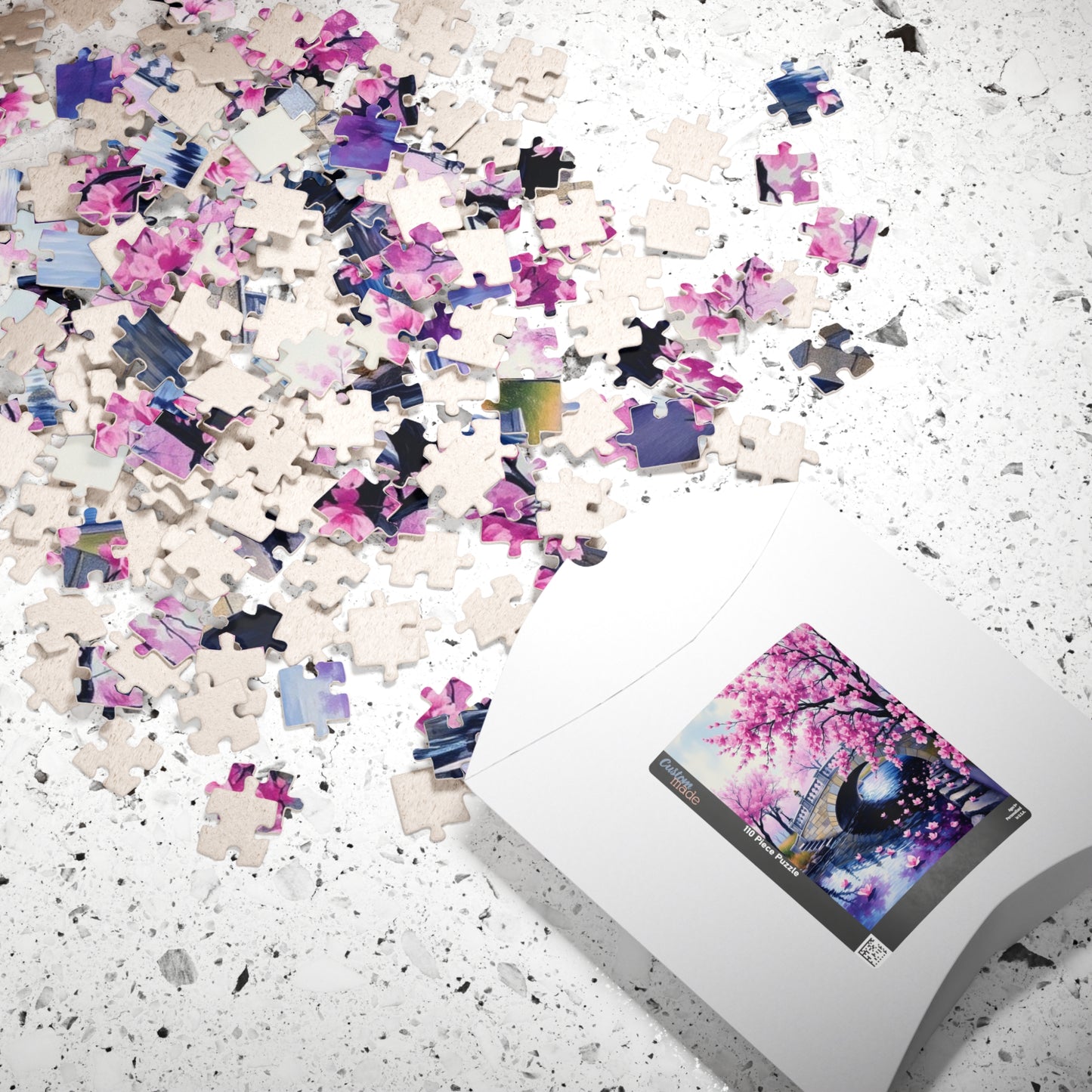 Cherry Blossom Puzzle, 110/252/520/1014-Piece Enchanted Landscape, Gift for Puzzle Lovers Puzzle The Puzzle Chest