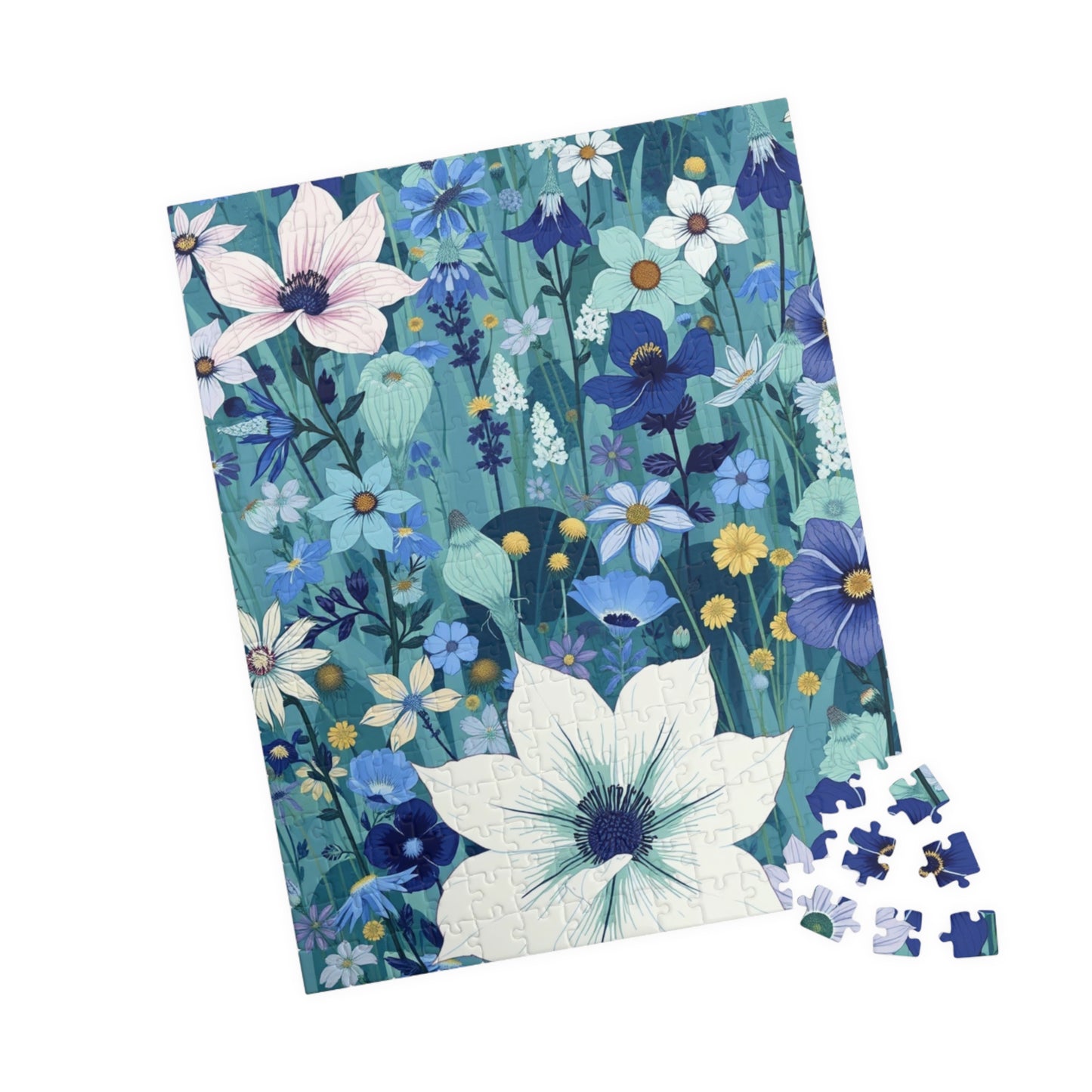 Floral Puzzle - Nature-Inspired Jigsaw Game, Gift for Nature Lovers, Eco-Friendly Solo Fun or Family Entertainment Puzzle The Puzzle Chest