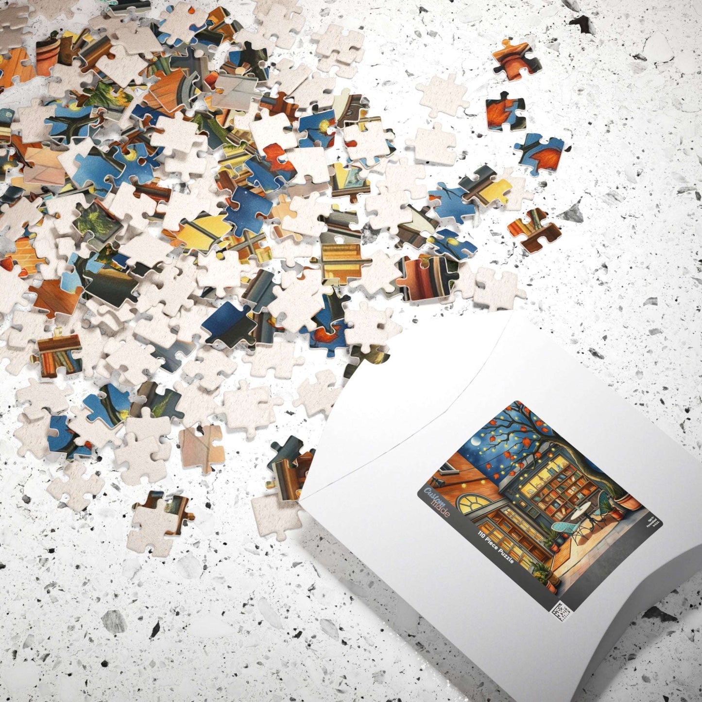 Autumn Evening Bookstore Jigsaw Puzzle Gift for Adults, Friends, Bookworms, Puzzle Lovers Puzzle The Puzzle Chest