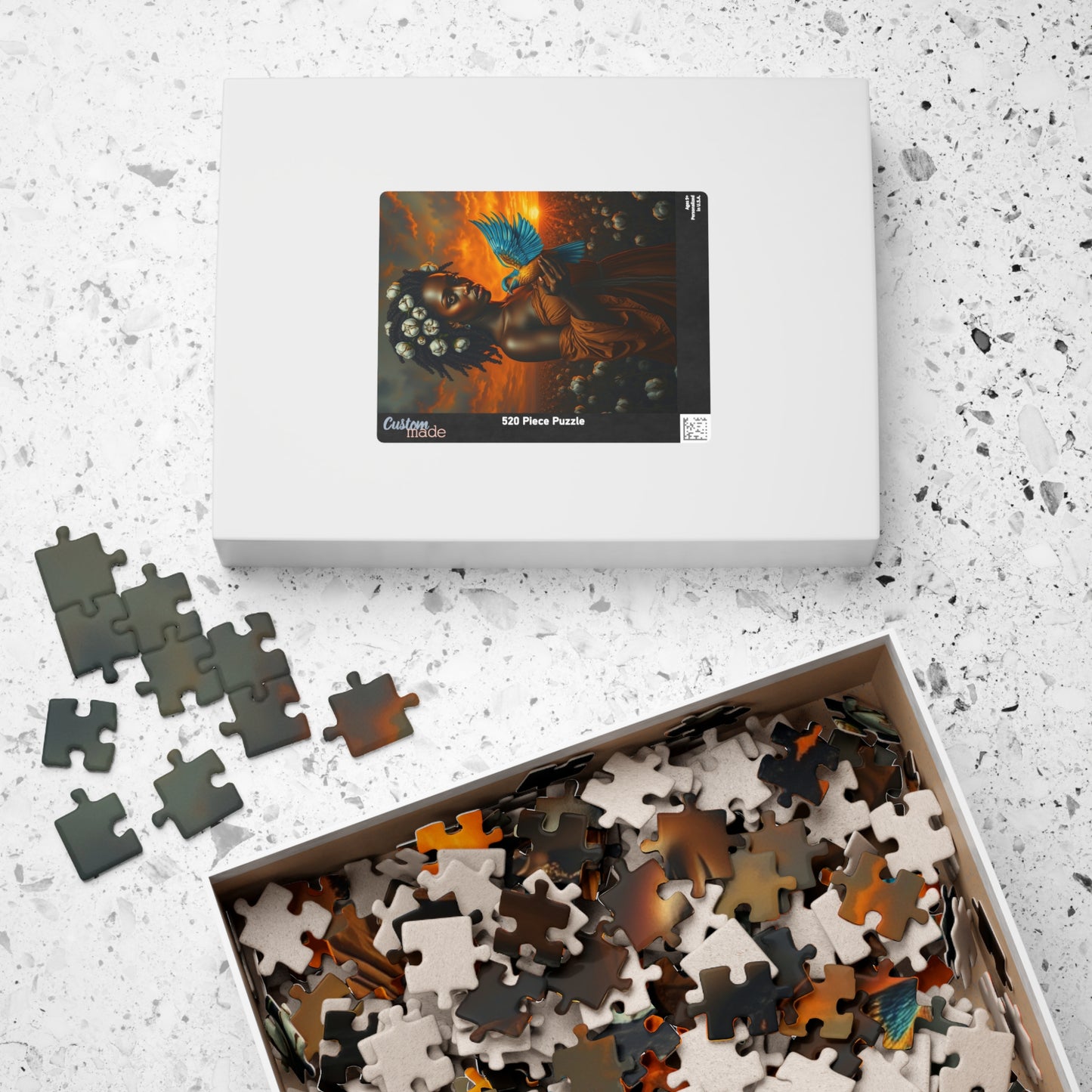 Black Woman in Cotton Field Jigsaw Puzzle, Black History African American Puzzle Art for Adults, Afrocentric Family Home Entertainment or Solo Fun, Friend Gift Puzzle The Puzzle Chest