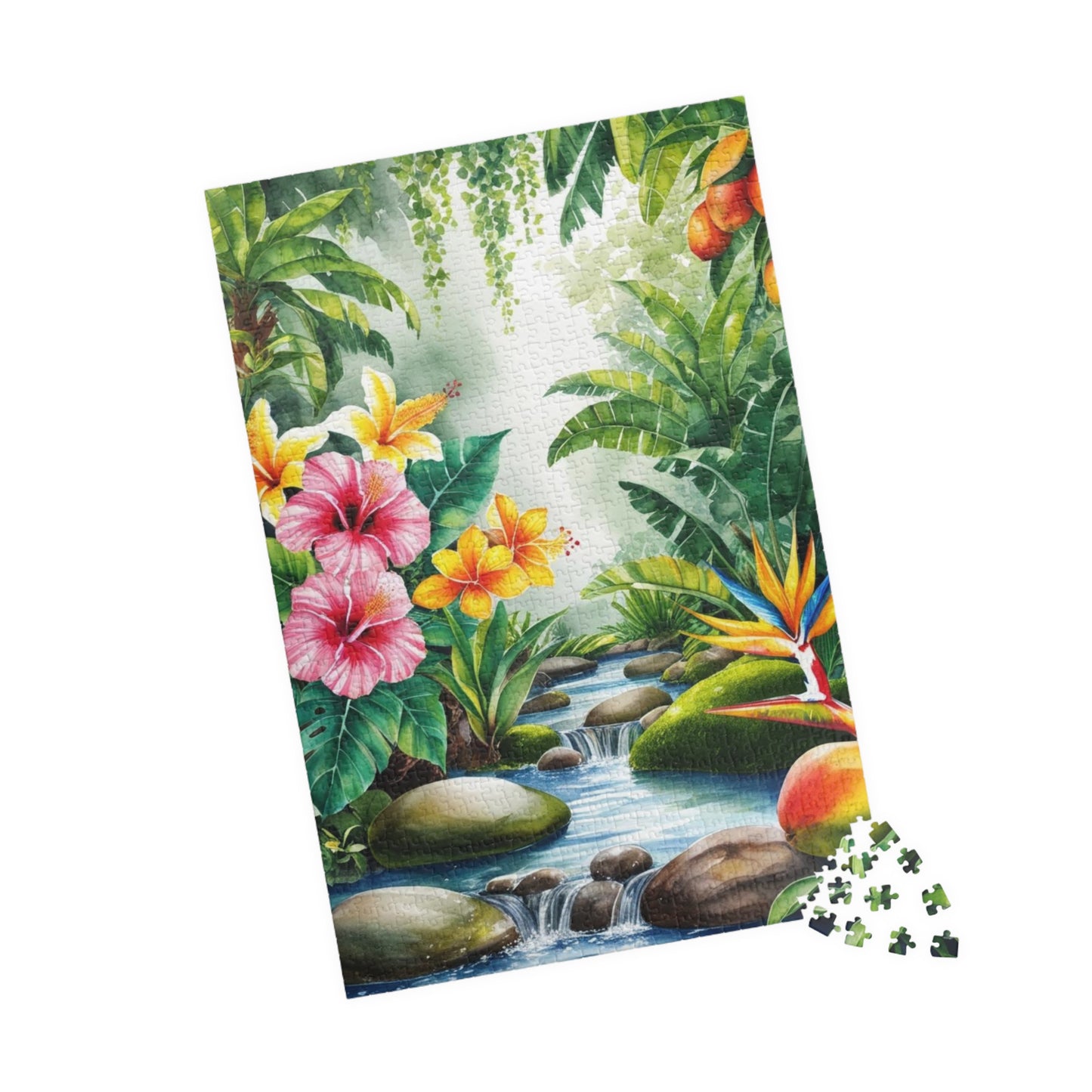 Garden of Eden Puzzle, Biblical Theme, 110, 252, 520, 1014-piece, Flowers Bloom, Streams, Fruit Trees, Faith-Based Gift for Puzzle Lover Puzzle The Puzzle Chest