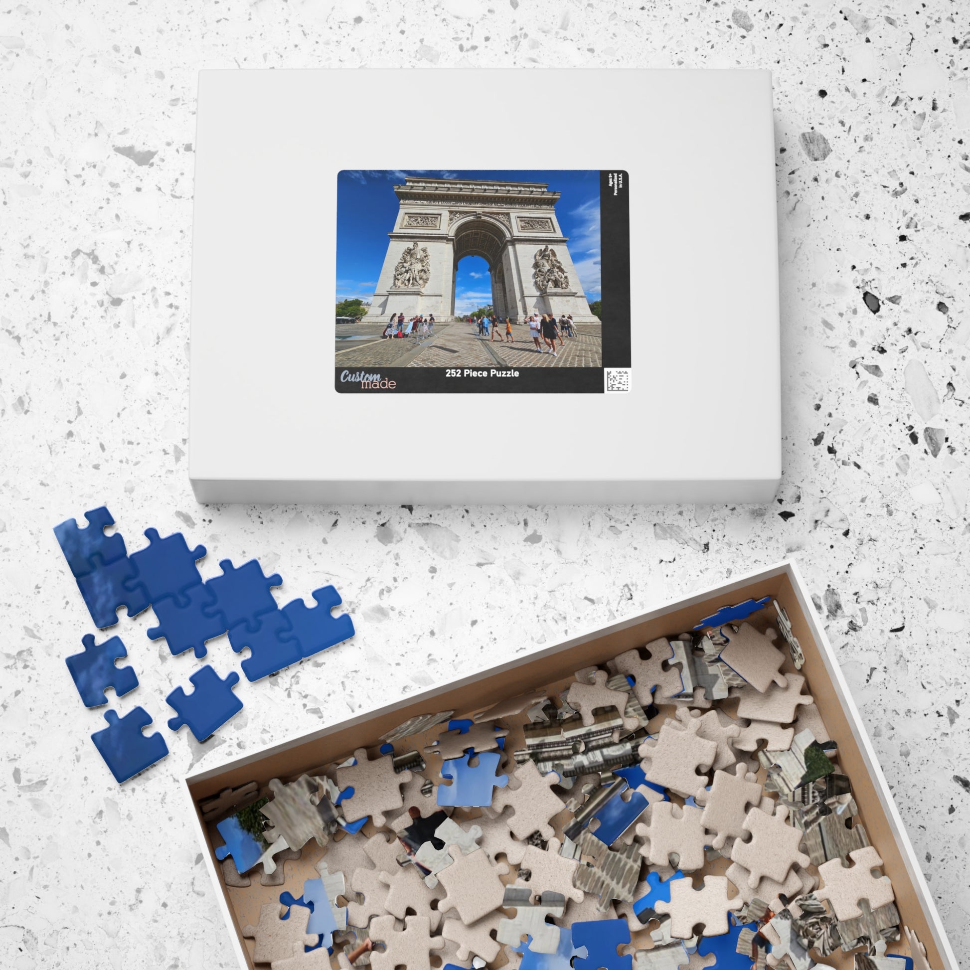 Arc de Triomphe Puzzle - Realistic View, French Architecture Jigsaw Game for Adults, Parisian Landmark Gift, Brain Teaser, Travel Theme Puzzle The Puzzle Chest