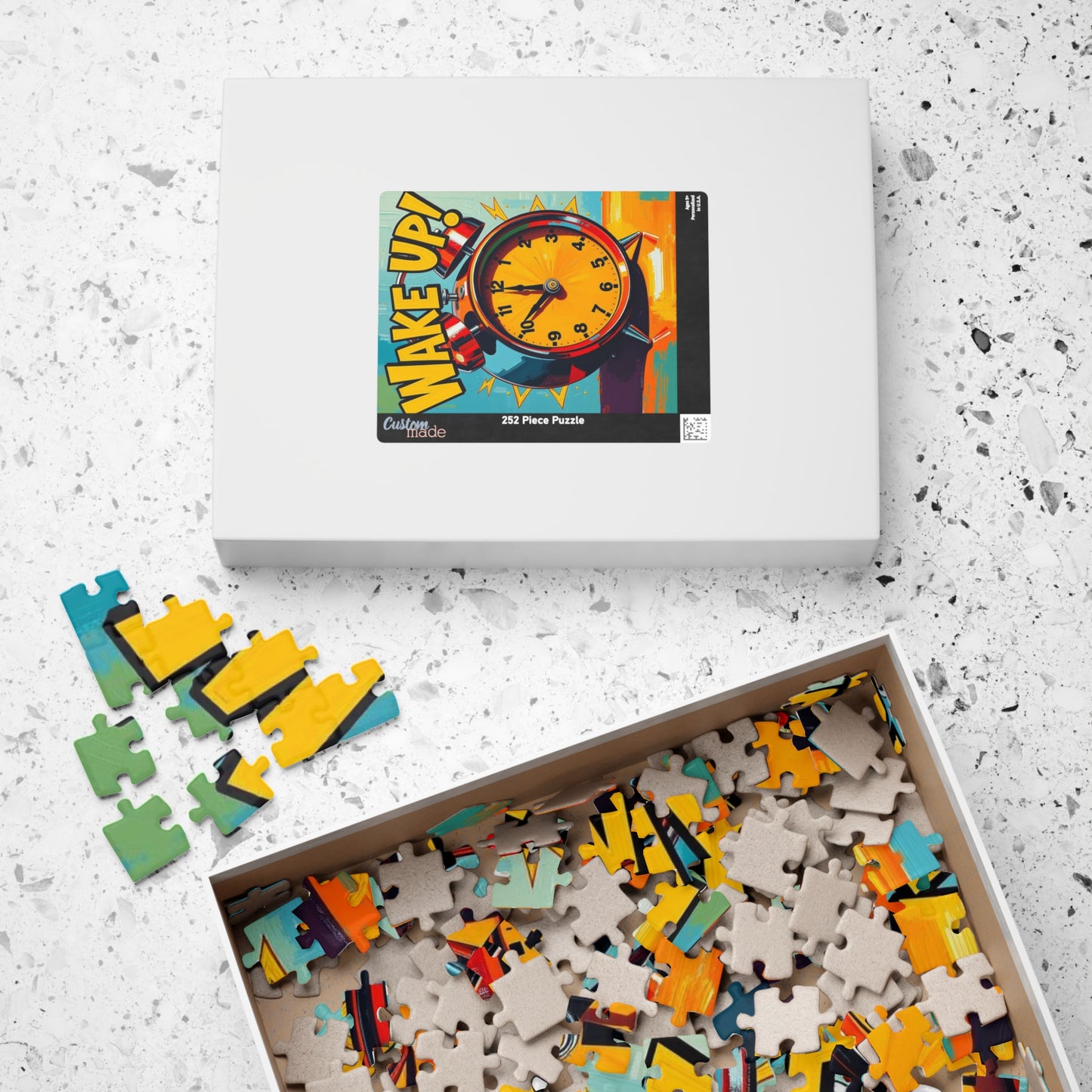 Wake Up! Puzzle, Fun and Bright Pop Art Jigsaw Game for All Ages, Perfect Gift for Adult, Family Game Night Best Home Entertainment Puzzle The Puzzle Chest