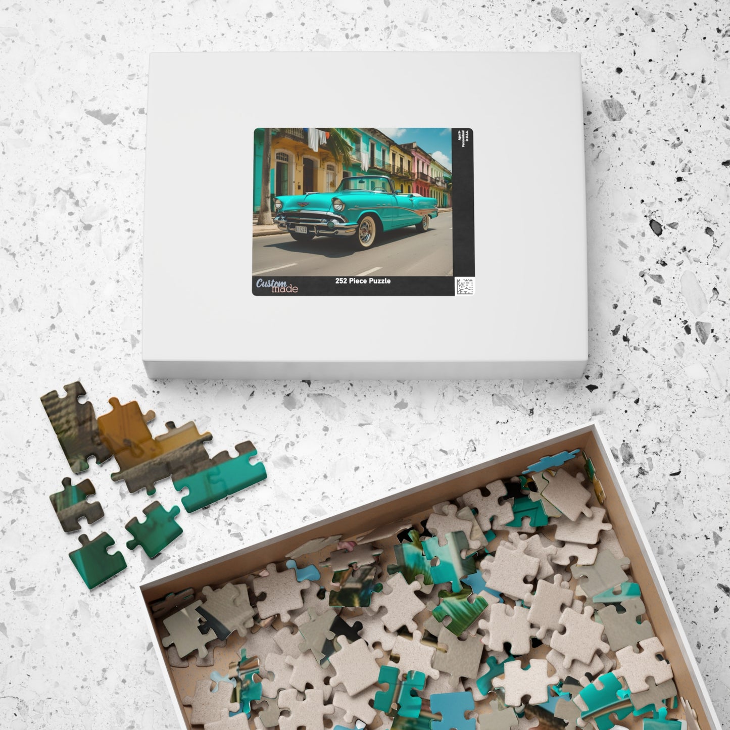 Vintage Car Puzzle - 1957 Convertible Jigsaw Game Puzzle The Puzzle Chest