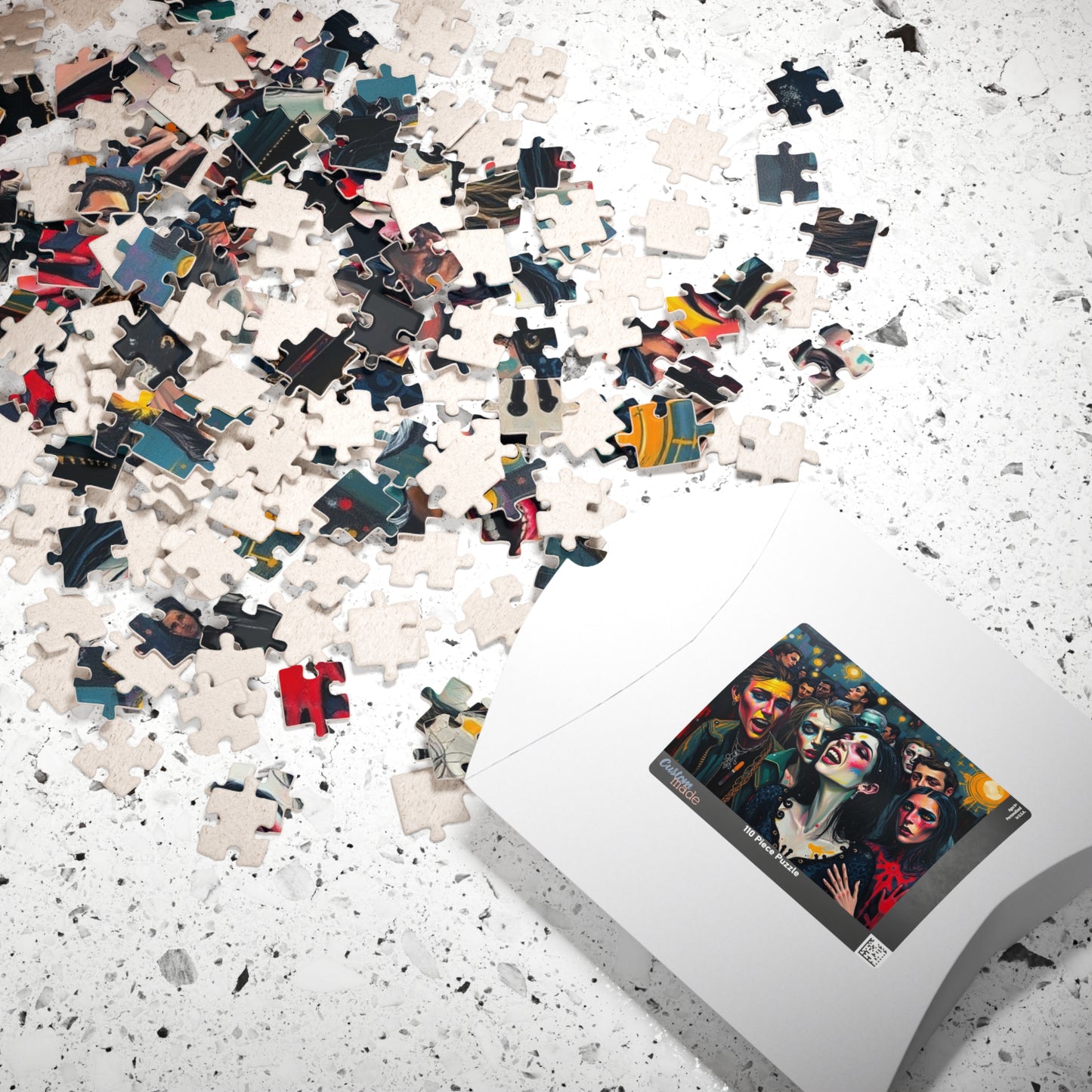 Gothic Party Jigsaw Puzzle, Artistic Puzzle for Adult Entertainment, Ideal for Game Night Solo Fun, Creative Outlet, Gift for Dark Art Lover Puzzle The Puzzle Chest