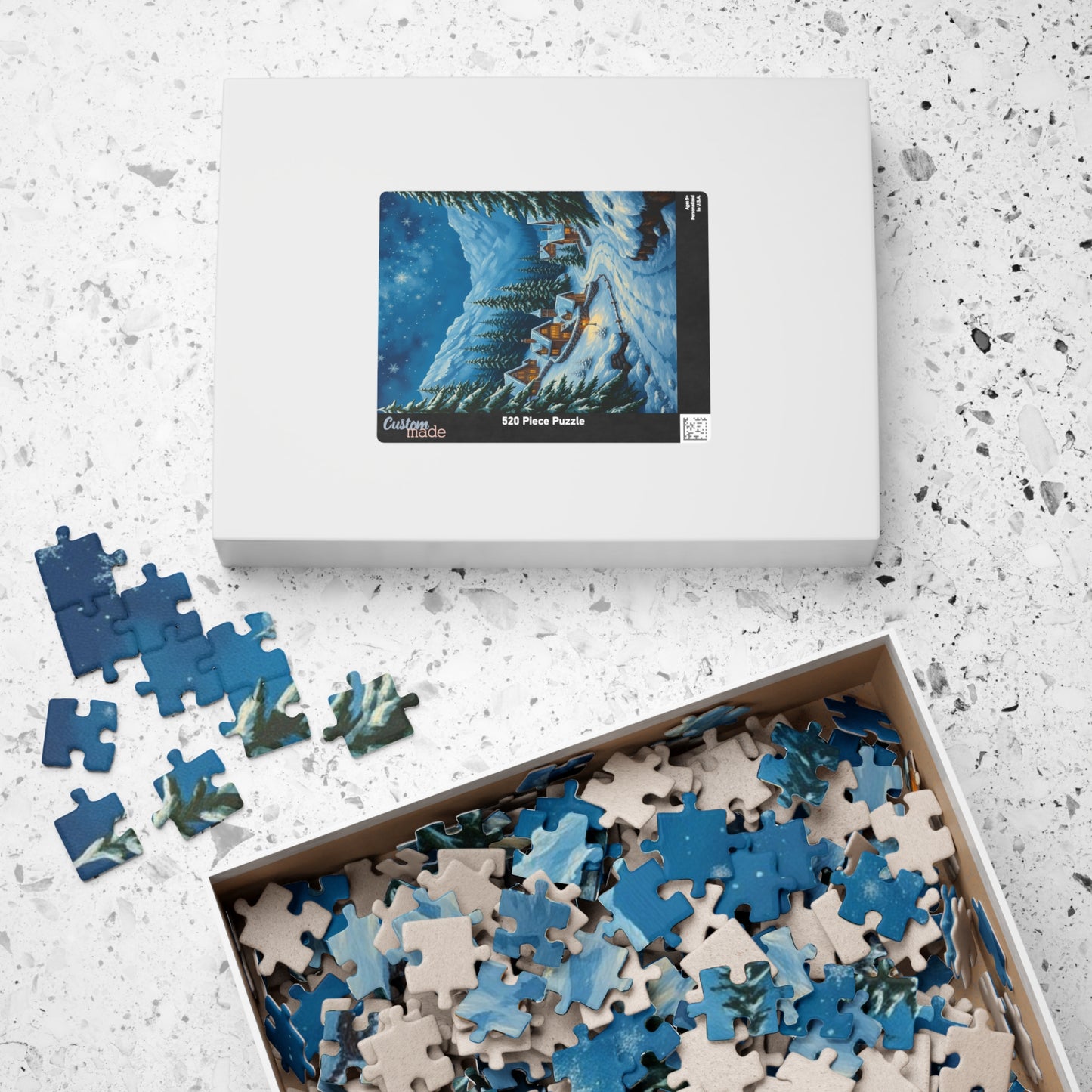 Winter Wonderland Puzzle - Cozy Home Scene, Jigsaw Puzzle for Family Fun, Holiday Activity, Gift Idea, Winter Decor, 110-1014 piece The Puzzle Chest