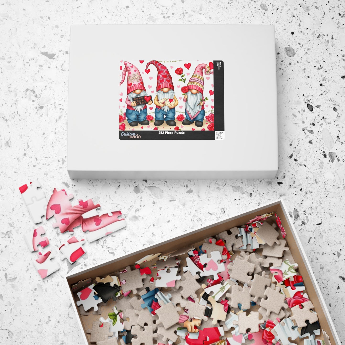 Valentine's Day Gnome Puzzle - Love Themed Jigsaw Game Puzzle The Puzzle Chest