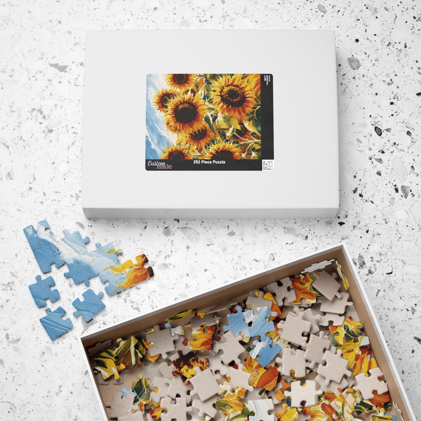 Sunflower Field Puzzle, Floral Jigsaw Game for Adult Home Entertainment, Family Game Night, Holiday Birthday Gift for Puzzle Loving Friends Puzzle The Puzzle Chest