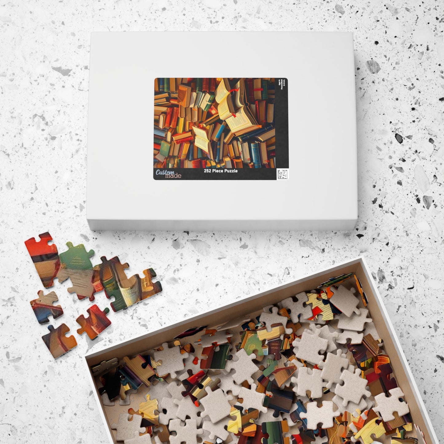 Book Lover's Jigsaw Puzzle Fun - Chaotic Collage, Ideal for Cozy Home Activity, Family Bonding Time Brain Teaser, Gift for Readers Puzzle The Puzzle Chest