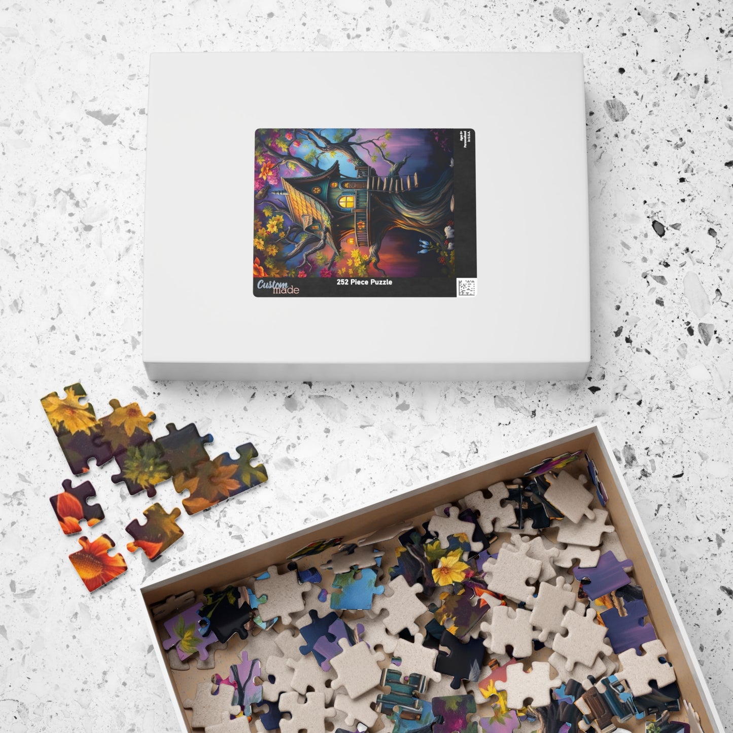Charming Treehouse Jigsaw Puzzle for Adults, Puzzle Lover Holiday or Birthday Gift for Friends, Mindfulness Activity, Entertaining Pastime Puzzle The Puzzle Chest