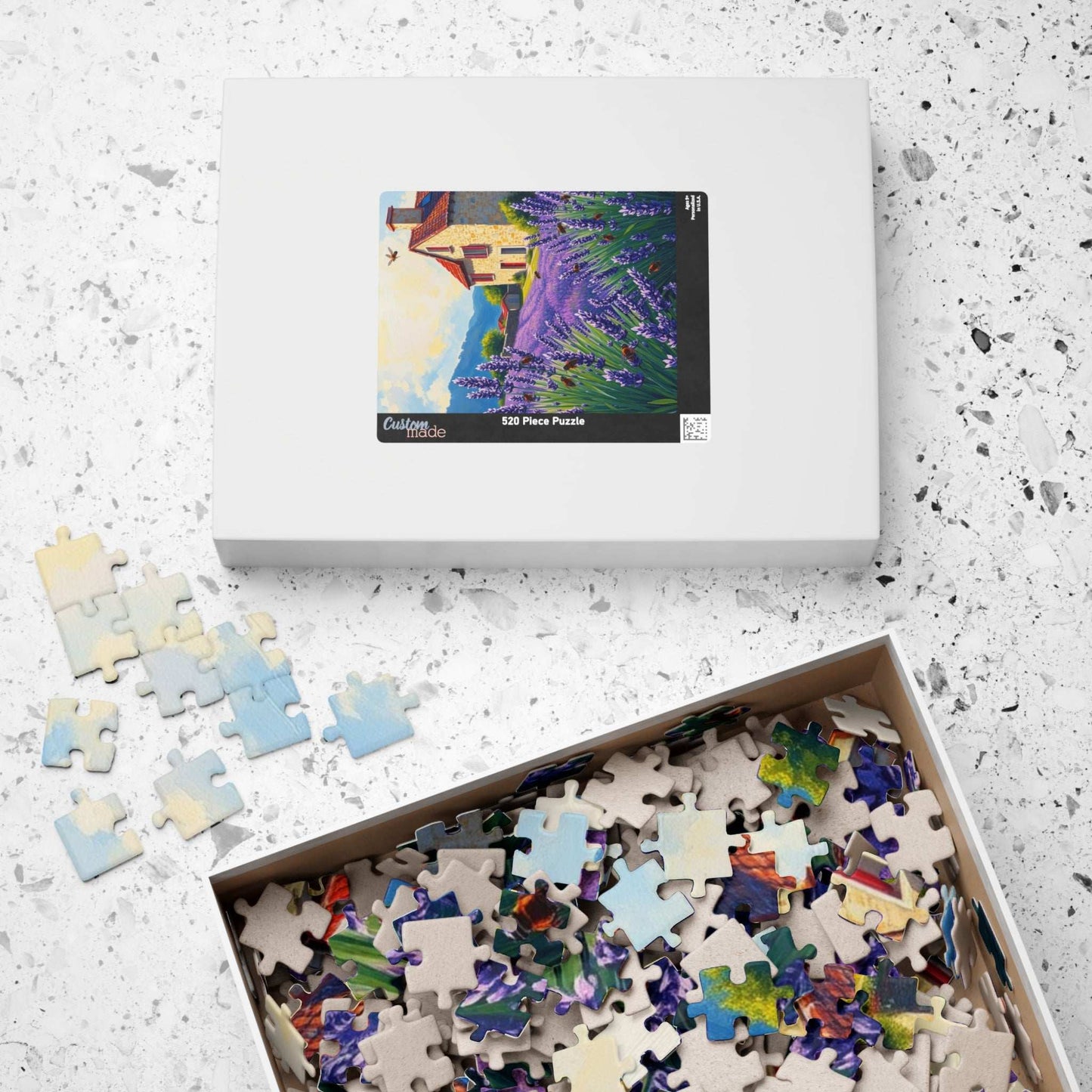 Lavender Field Puzzle, Tranquil Landscape Jigsaw, Gift for Nature Lovers, Home Decor, Family Activity, 110-1014 Pieces Puzzle The Puzzle Chest