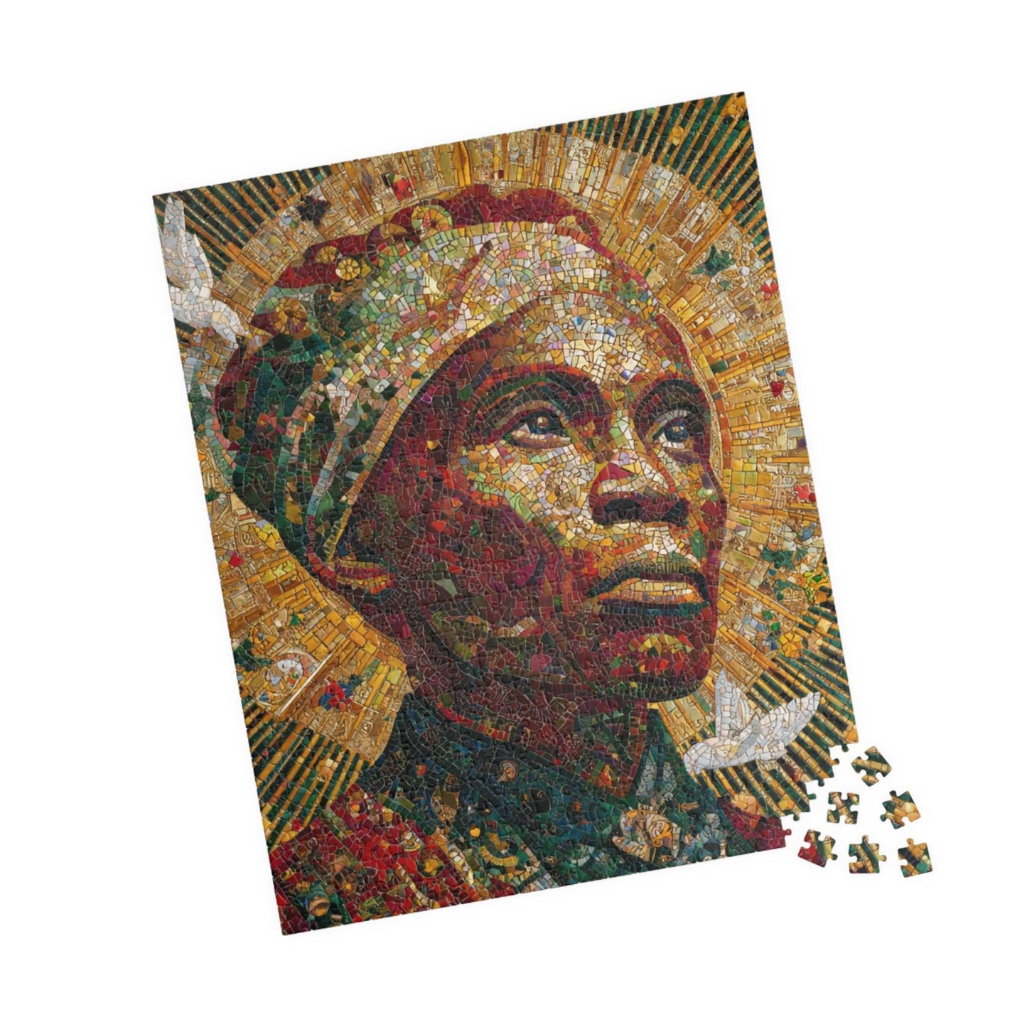 Harriet Tubman Empowering Art Puzzle - Historical Figure Jigsaw, Afrocentric Educational Gift, Black History Month 520 pcs (Vertical) Puzzle The Puzzle Chest