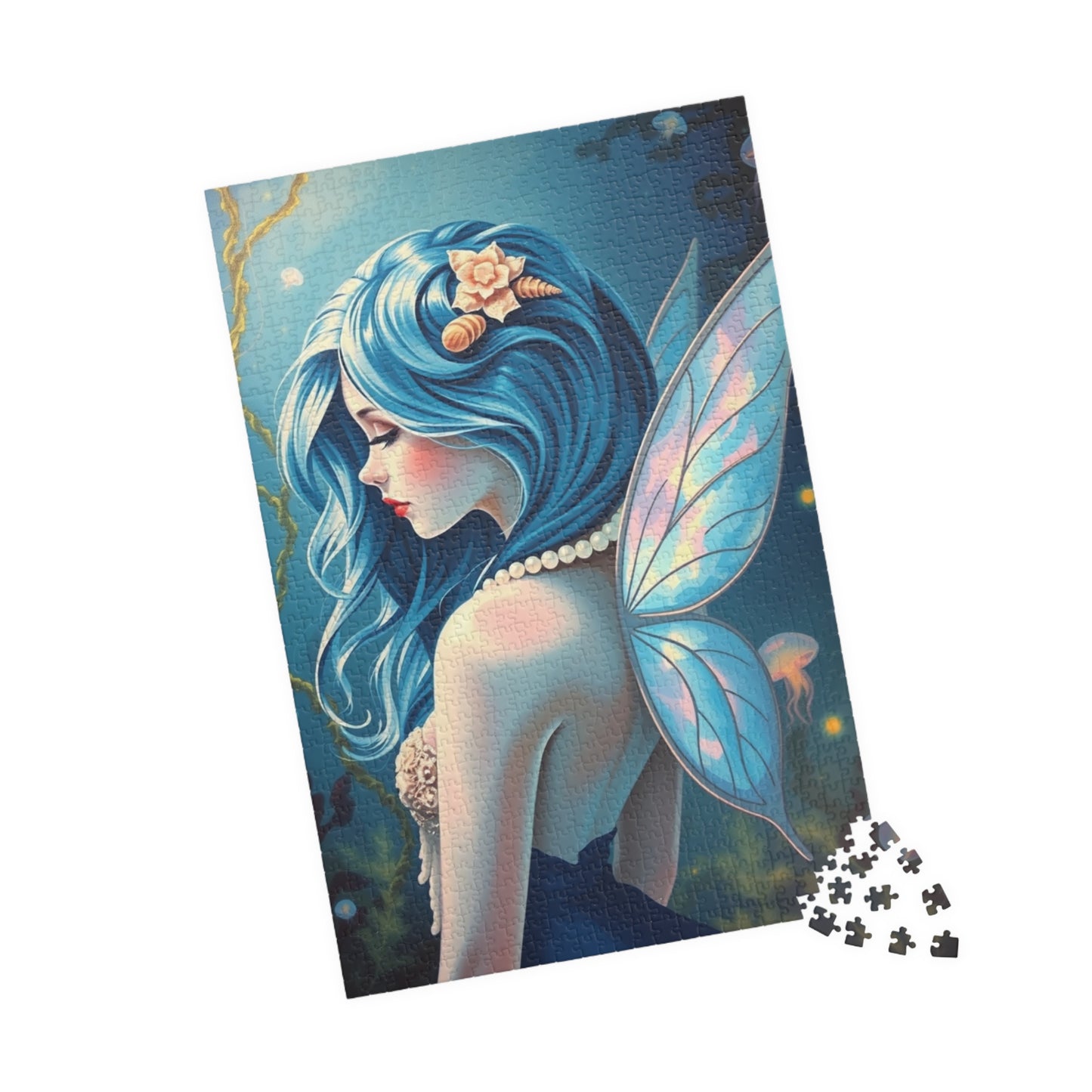 Ocean Whisperer Fairy Puzzle, 110 252 520 1014-piece Mythical Creature Jigsaw Game, Gift for Fairy Tale Lovers, Family Fun, Cozy Night In Puzzle The Puzzle Chest