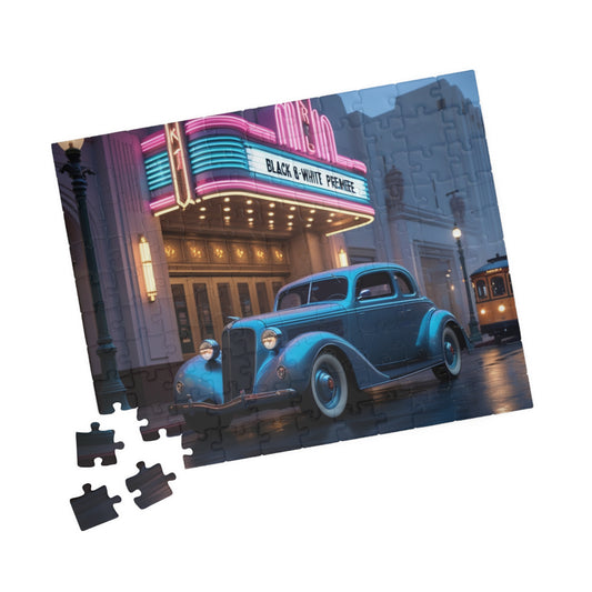 Vintage Car Puzzle | Classic 1937 Cord 812 | Nostalgic Movie Theater Auto Scene Puzzle The Puzzle Chest