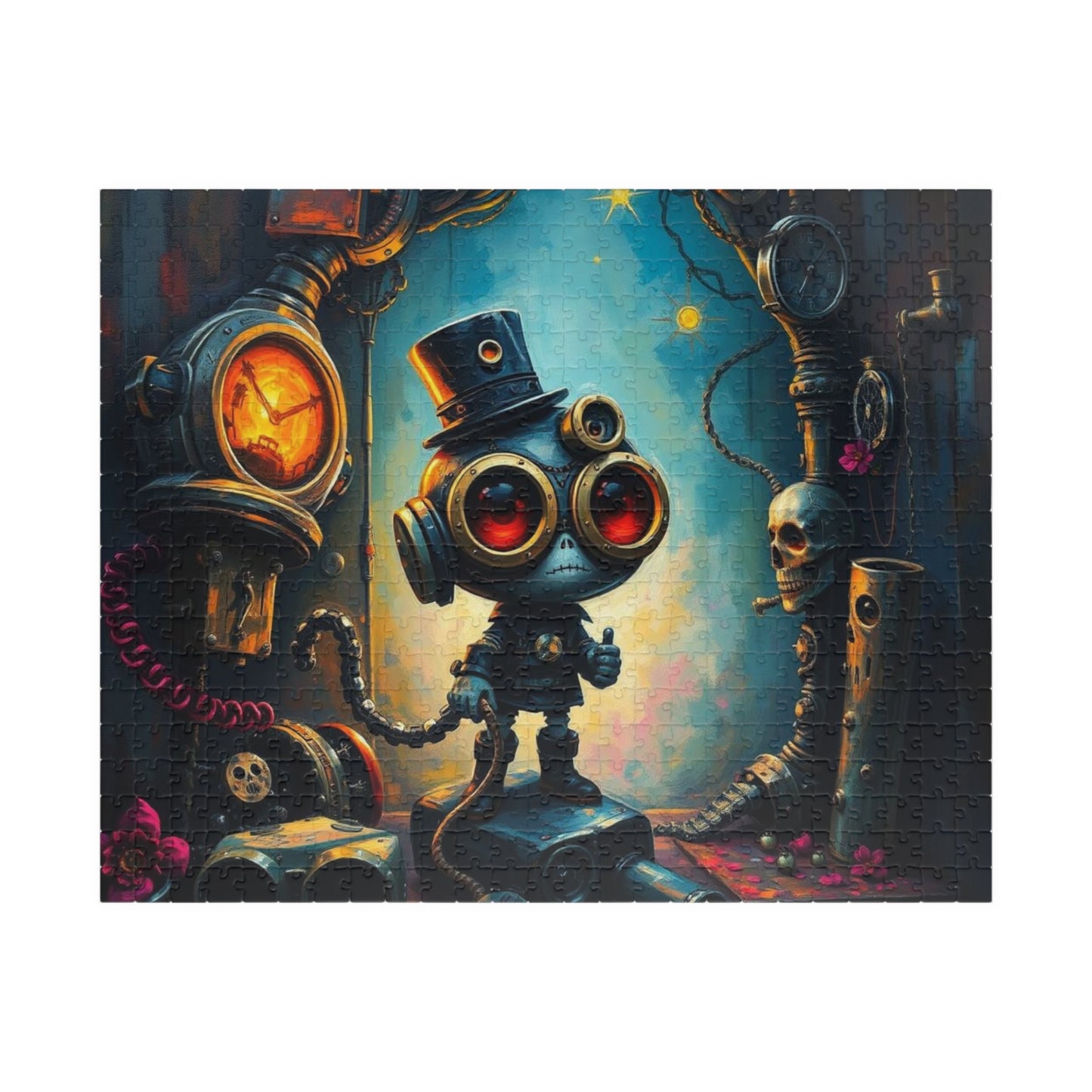 Whimsical Steampunk Jigsaw Puzzle, Unique Birthday Holiday Gift, Family Fun Game Night, Quiet Home Entertainment, Puzzle Lover 520 pcs (Horizontal) Puzzle The Puzzle Chest