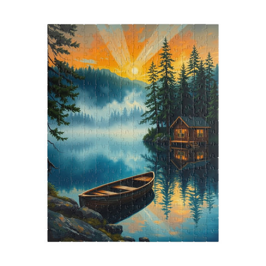 Serene Nature Scene Puzzle, 110-1014 Piece Jigsaw Puzzle, Tranquil Home Decor, Family Activity, Gift for Nature Lovers 252 pcs (Vertical) Puzzle The Puzzle Chest