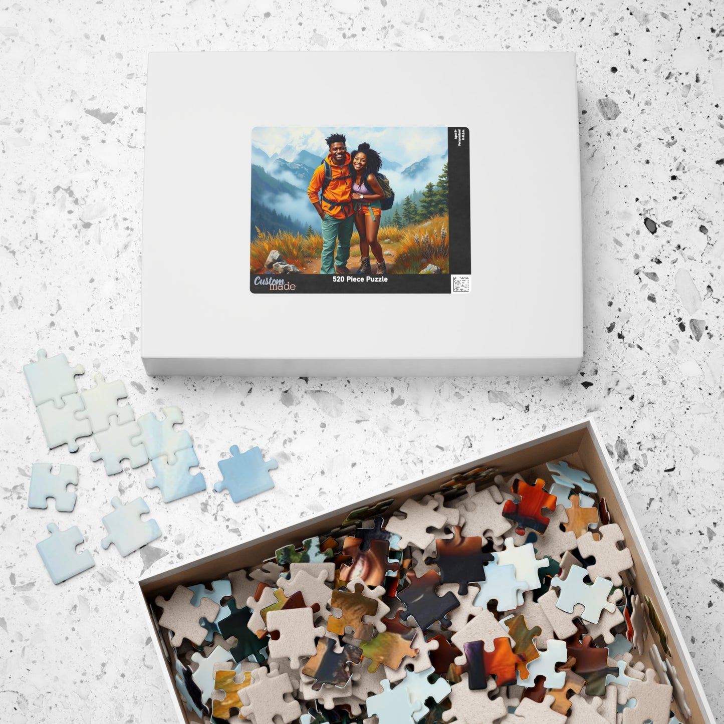 Black Couple Hiking Adventure Puzzle - Nature Lovers Delight Jigsaw, Family Game Night Fun, Afrocentric Gift for Friends, Outdoor Enthusiasts Puzzle The Puzzle Chest