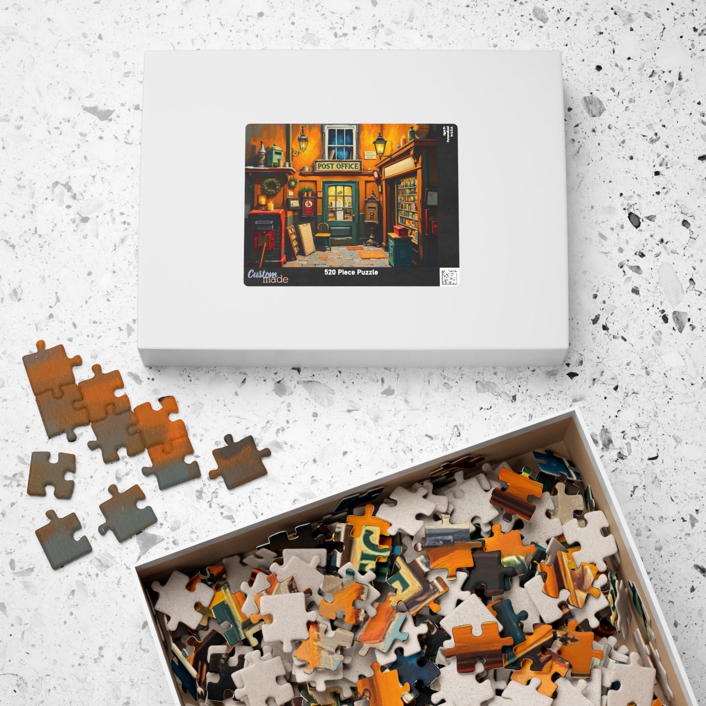 Jigsaw Puzzle, Vintage Post Office Scene, 252 Piece Puzzle, Nostalgic Jigsaw, Charming Post Office Puzzle, Retro Puzzle, Relaxing Puzzle Puzzle The Puzzle Chest