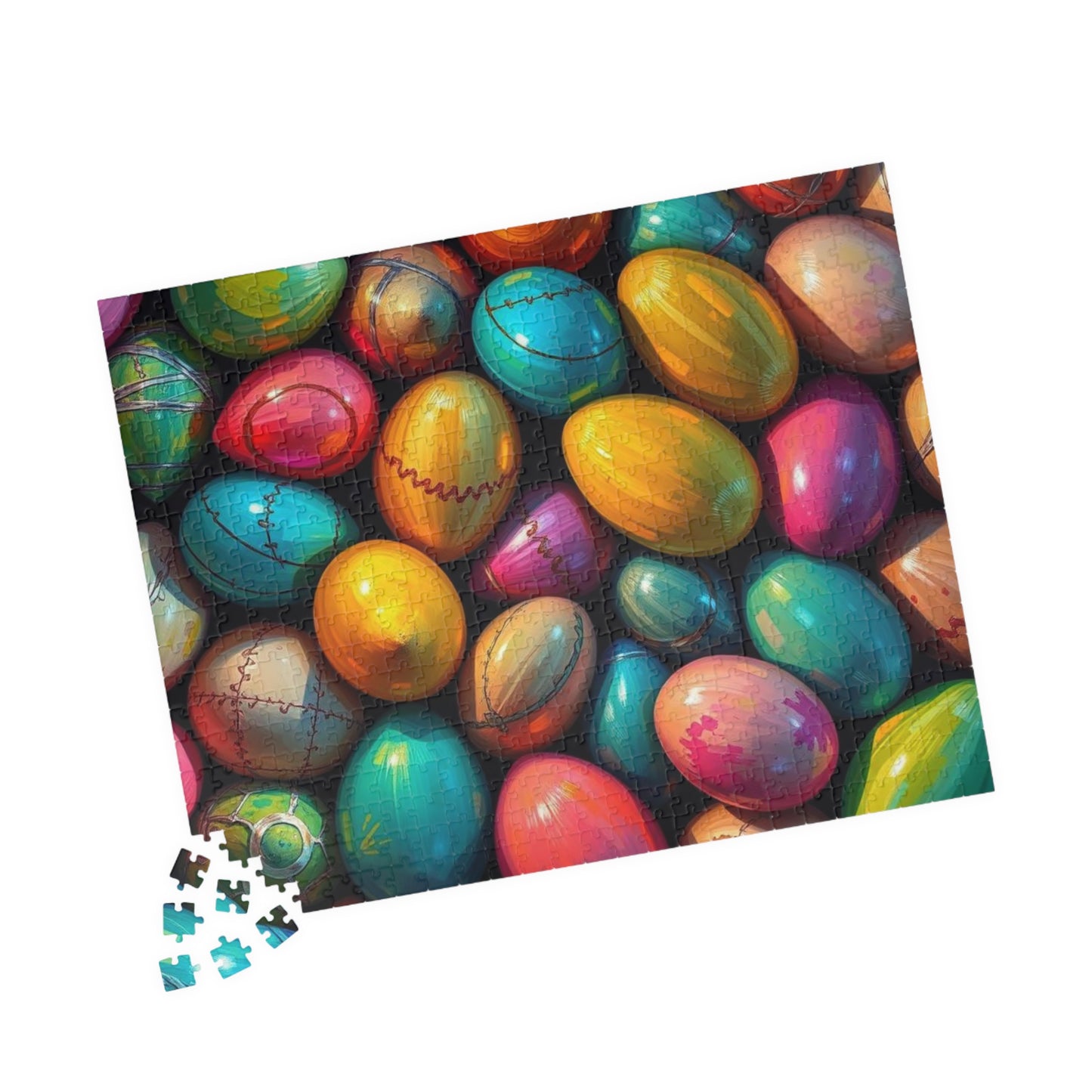 Colorful Easter Egg Puzzle, Collage Puzzle, Spring Puzzle Ideal for Family Activity, Adult DIY Craft, Family Fun Activity, Gift for Friends Puzzle The Puzzle Chest