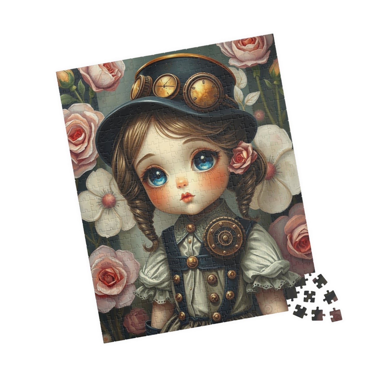 Whimsical Victorian Girl Puzzle, 110-1014 Piece Steampunk Jigsaw Game, Family Game, Gift for Adult and Teen Puzzle Lover, Home Entertainment Puzzle The Puzzle Chest