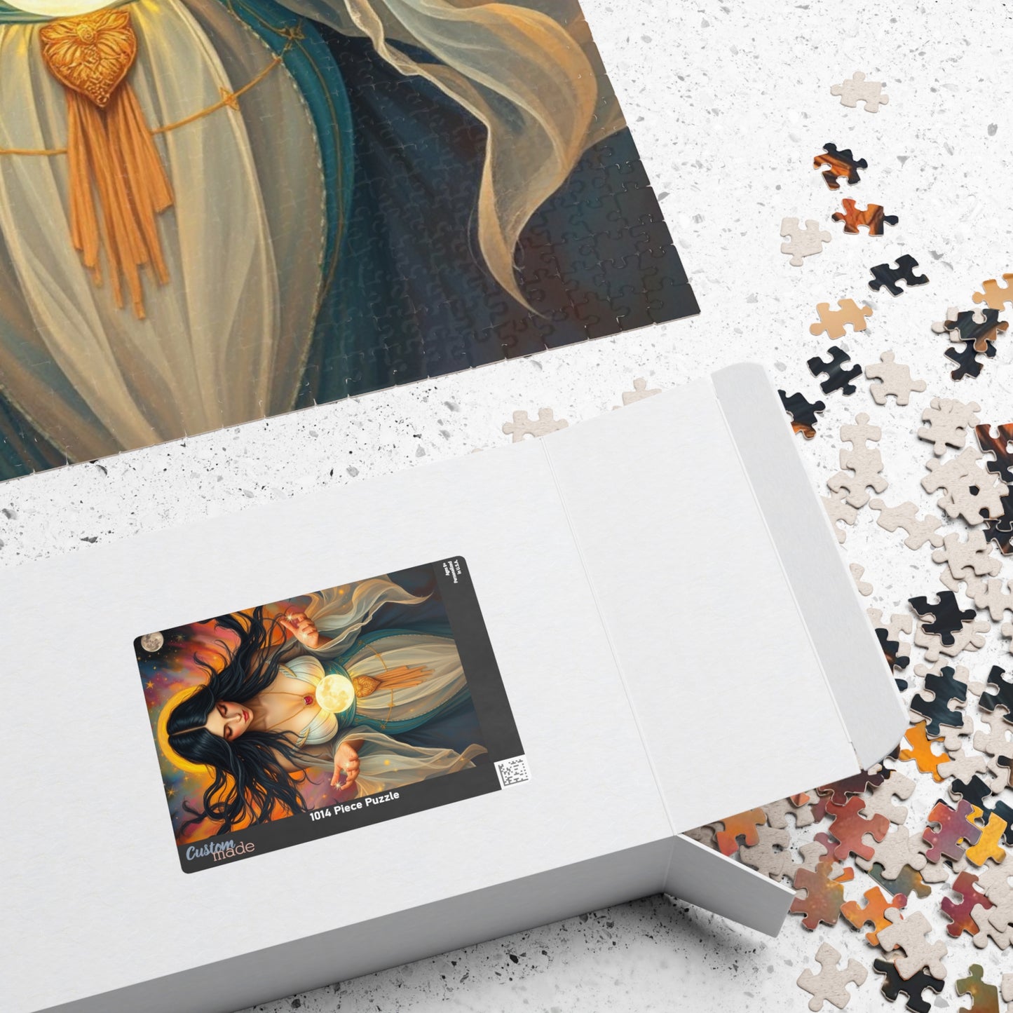 Mythical Moon Goddess Puzzle, 110-1014 Piece Jigsaw Game, Mindful Family Entertainment or Solo Fun, Perfect Gift for Puzzle Fantasy Lover